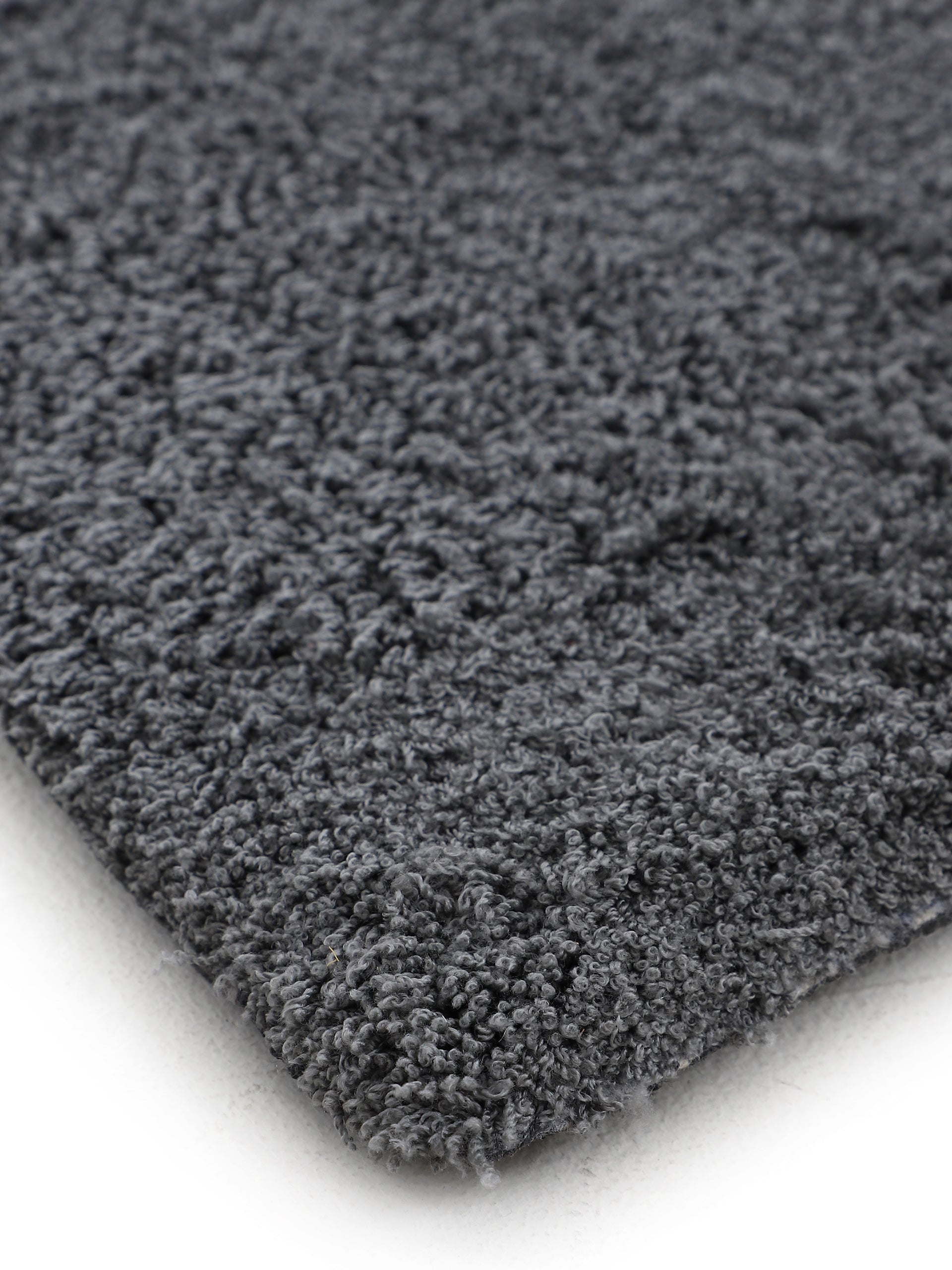 Hochflorteppich Silky Grau