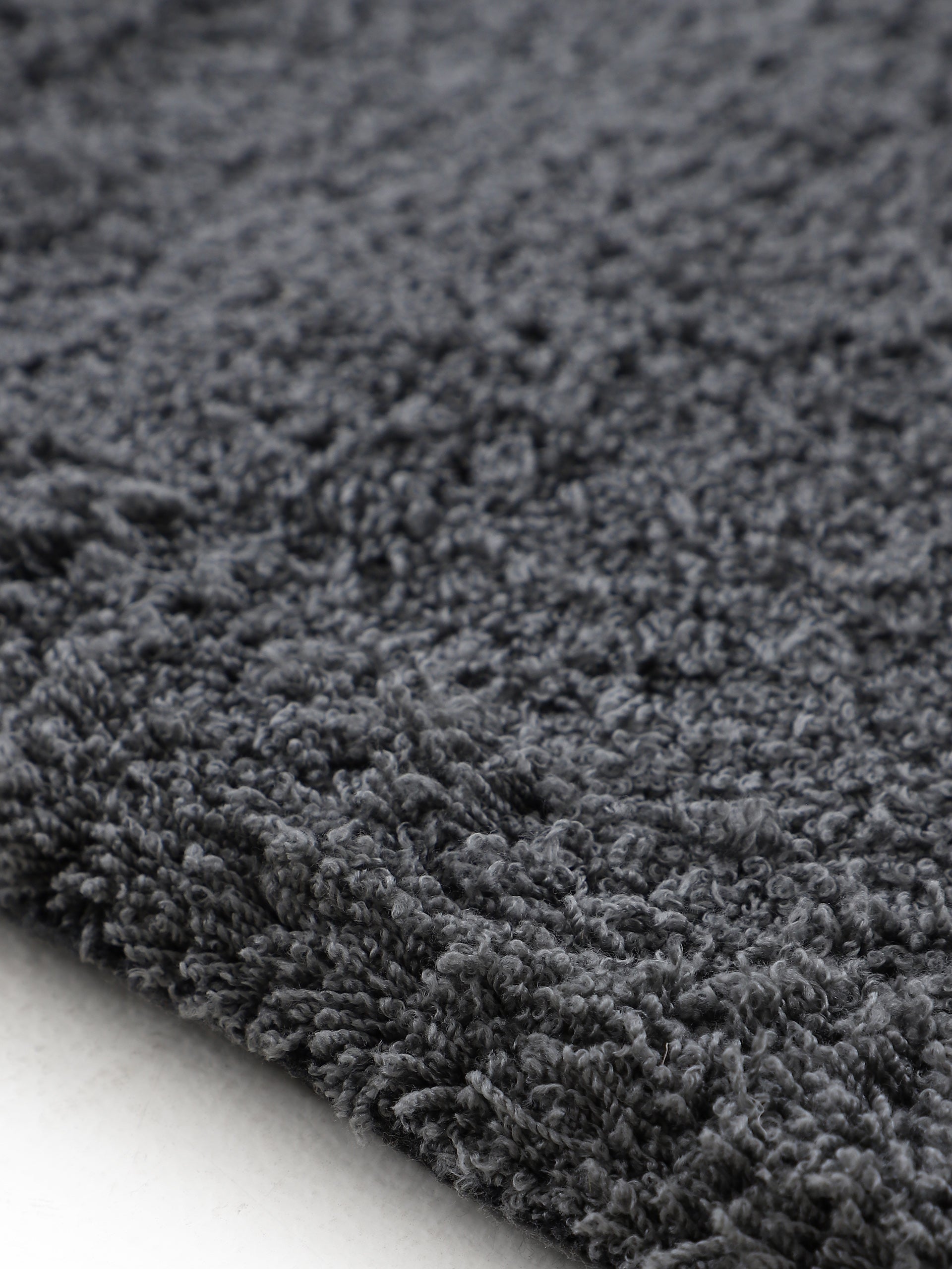 Hochflorteppich Silky Grau