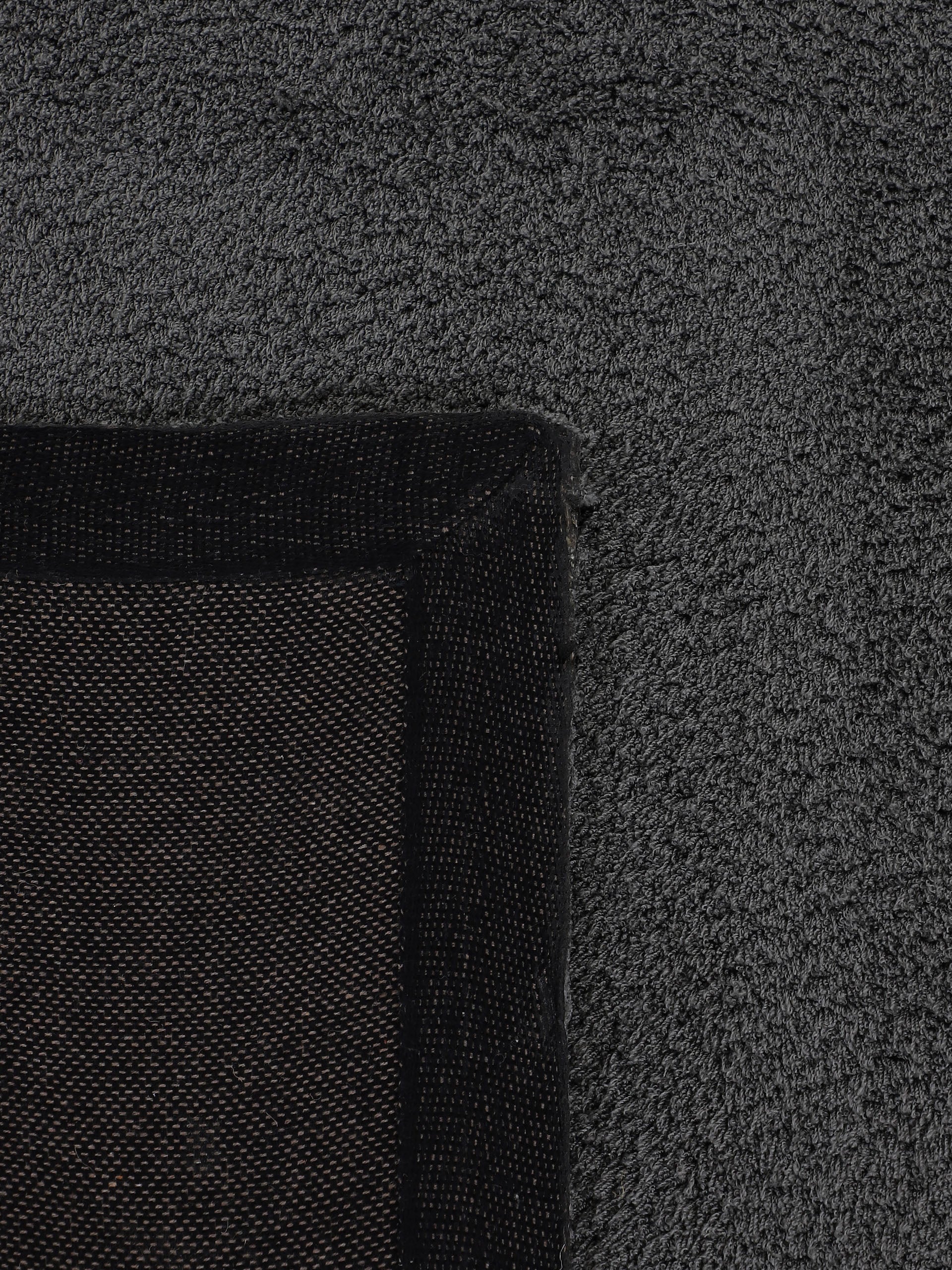 Hochflorteppich Silky Grau