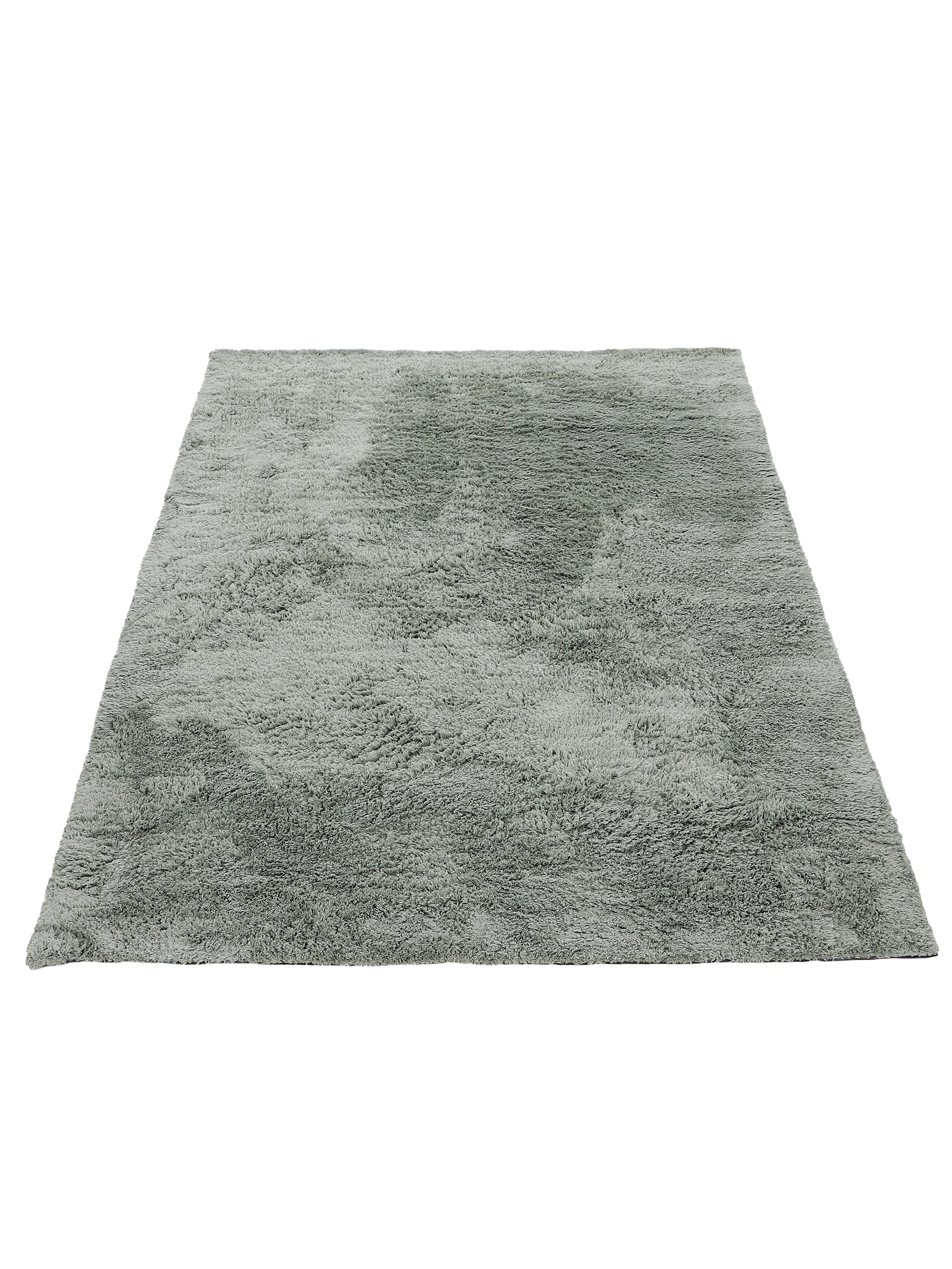 Hochflorteppich Silky Grün