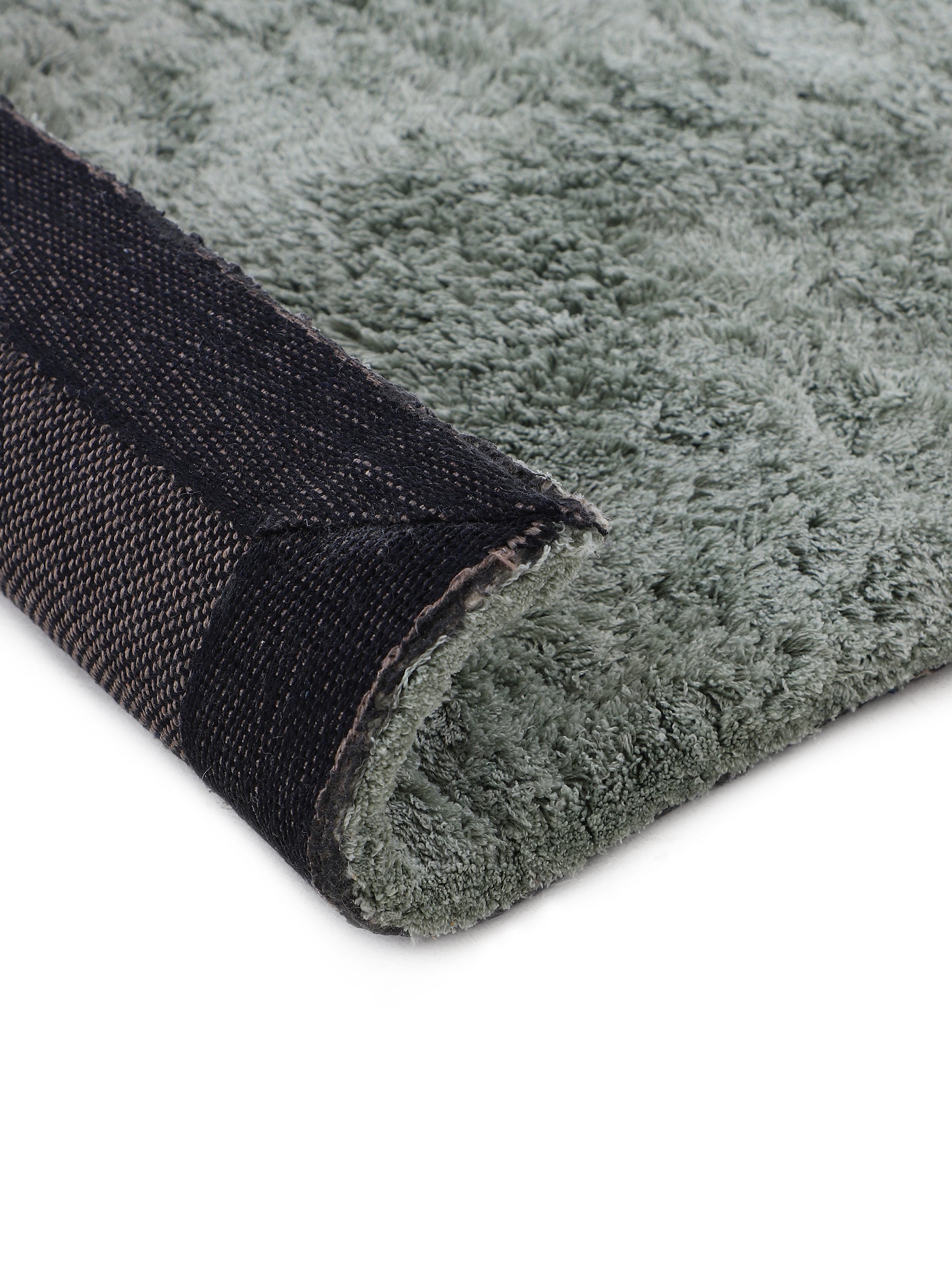 Hochflorteppich Silky Grün