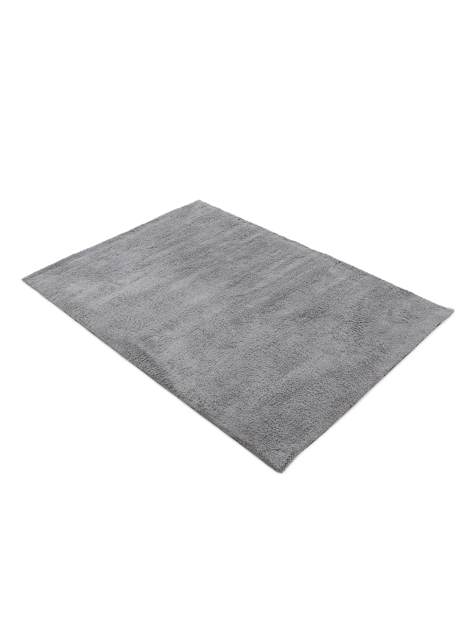 Hochflorteppich Silky Hellgrau
