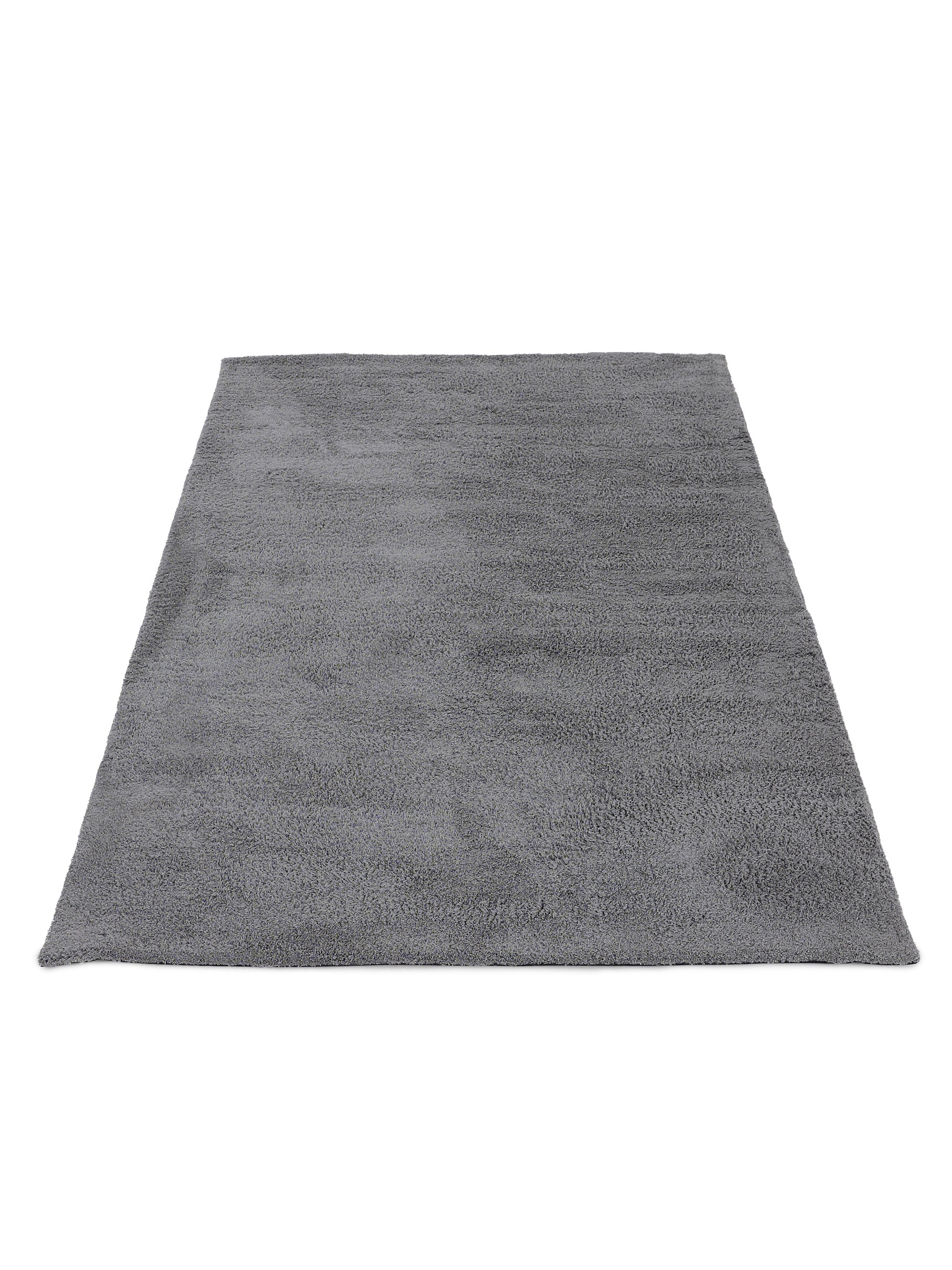 Hochflorteppich Silky Hellgrau