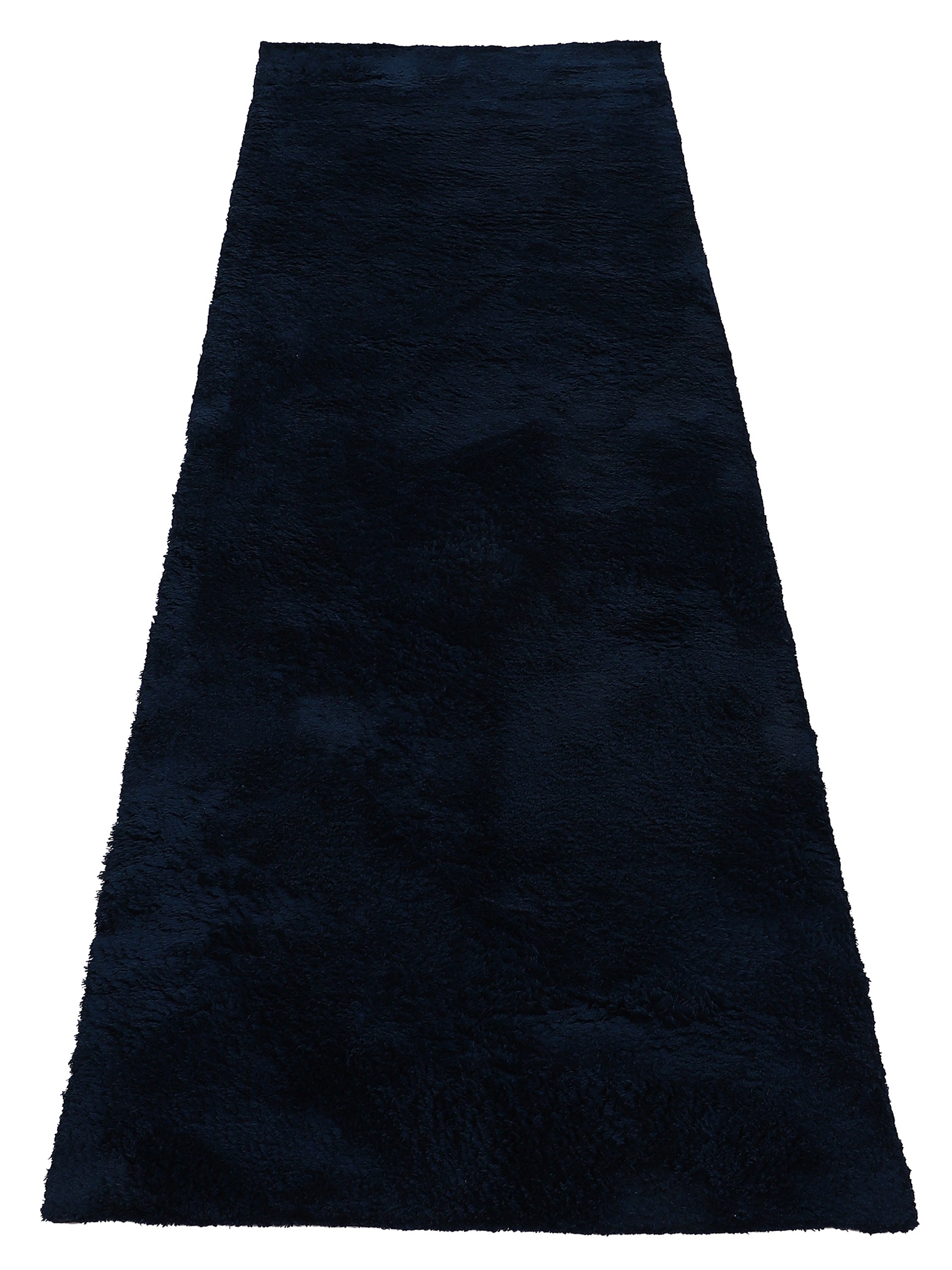 Hochflorteppich Silky Läufer Blau