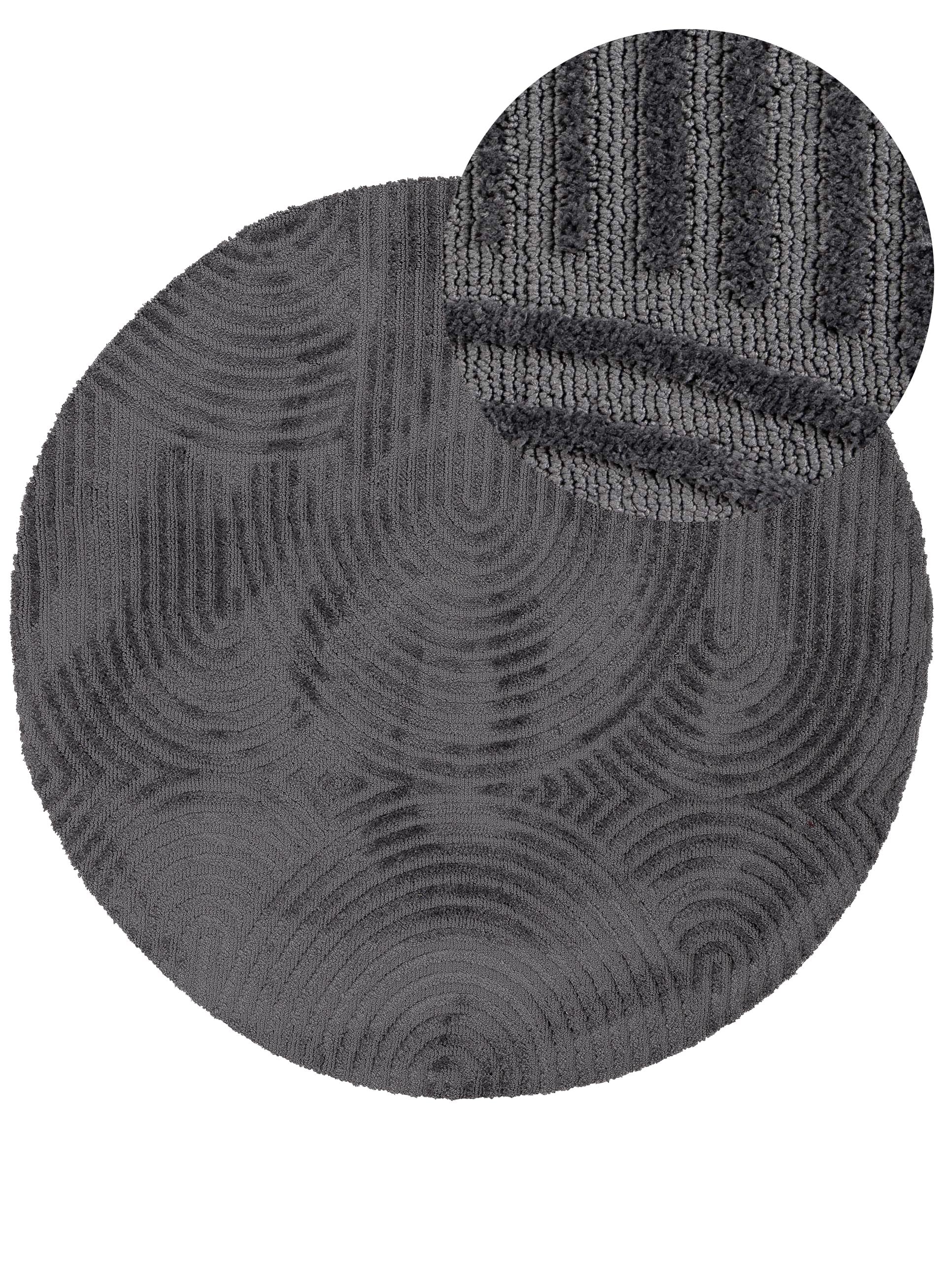 Teppich Holly Zen Rund Grau