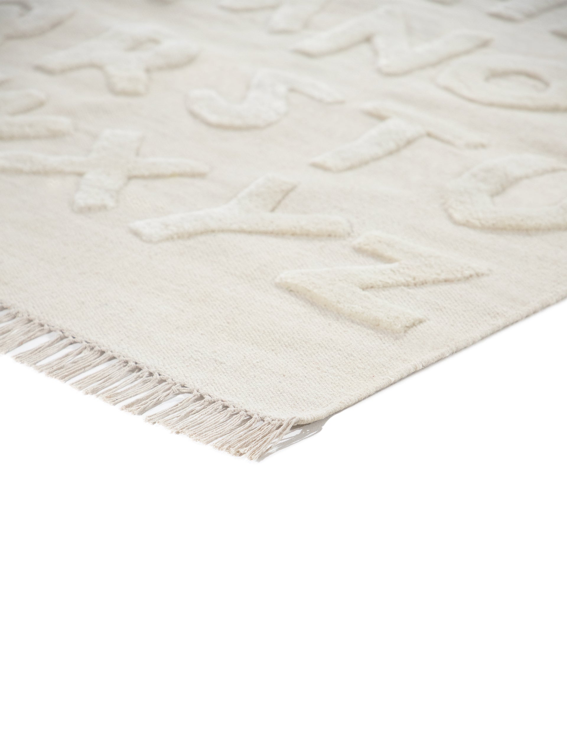 Kinderteppich ABC Creme