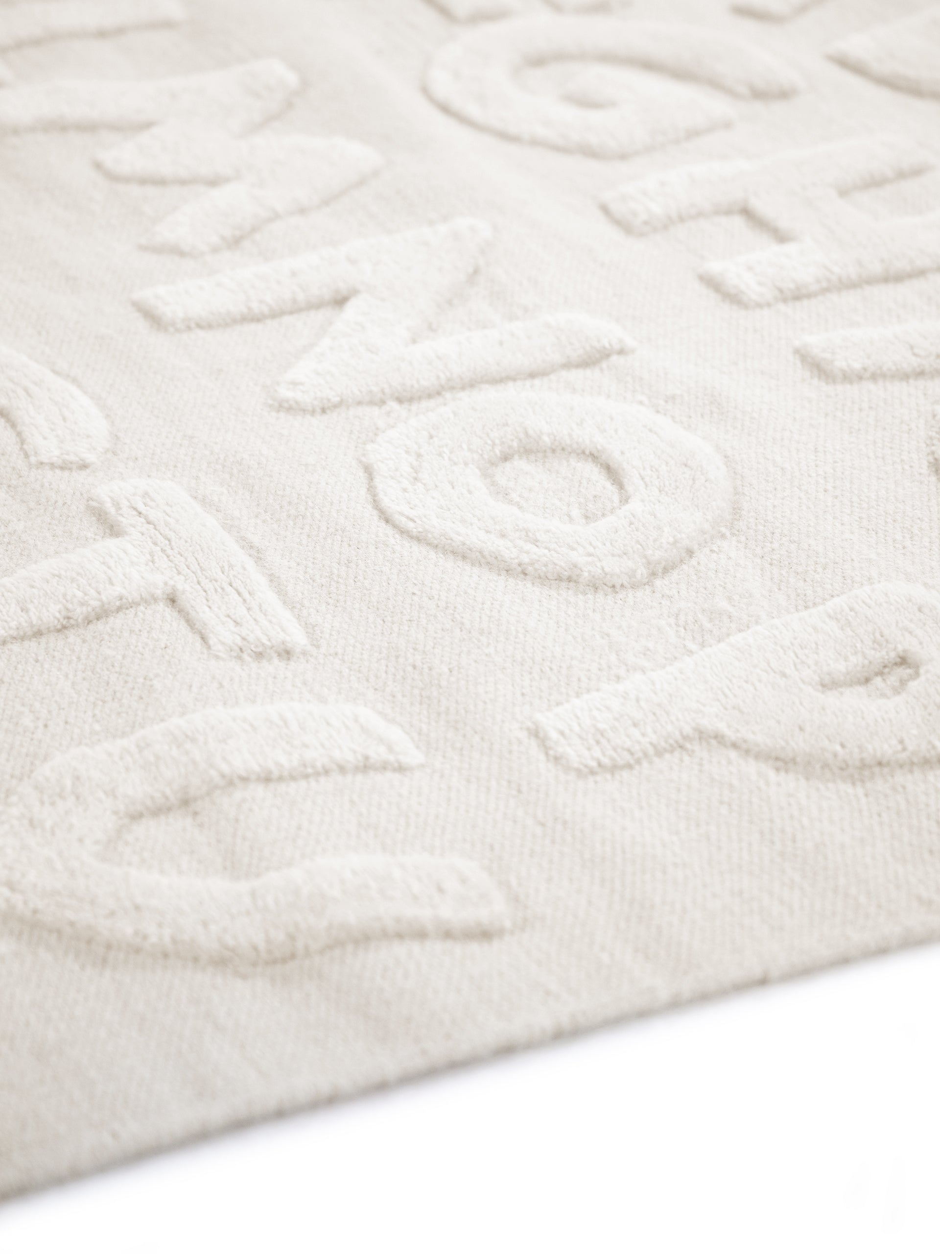 Kinderteppich ABC Rund Creme