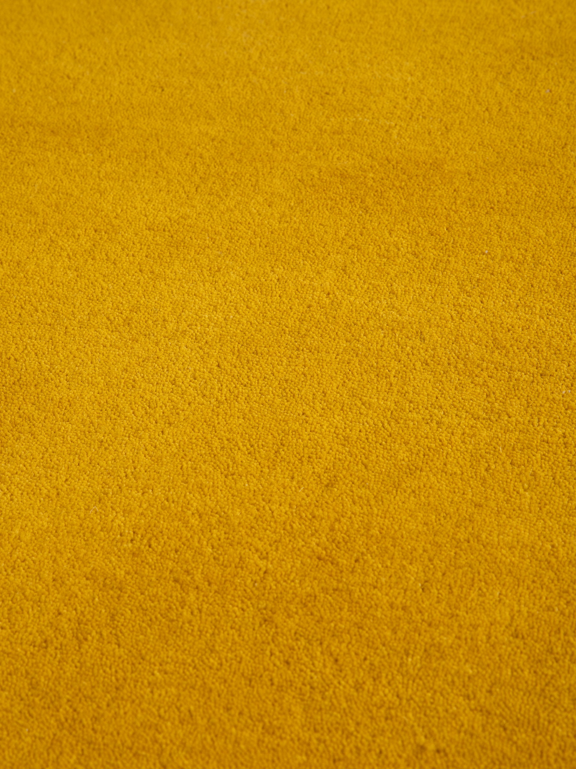 Wollteppich Gabbeh Lola Gelb aus Wolle