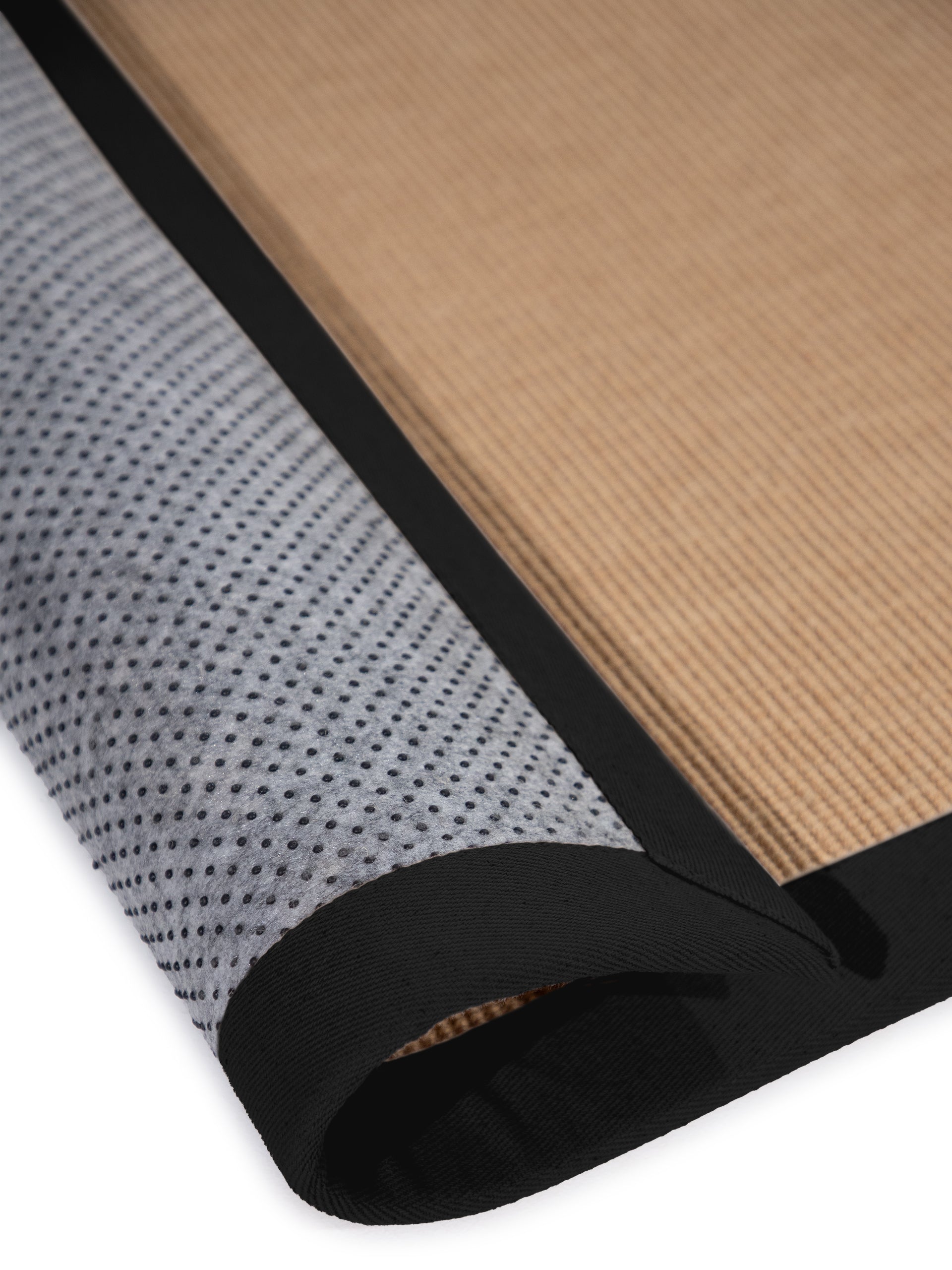 Sisalteppich Läufer Schwarz aus Sisal/Jute