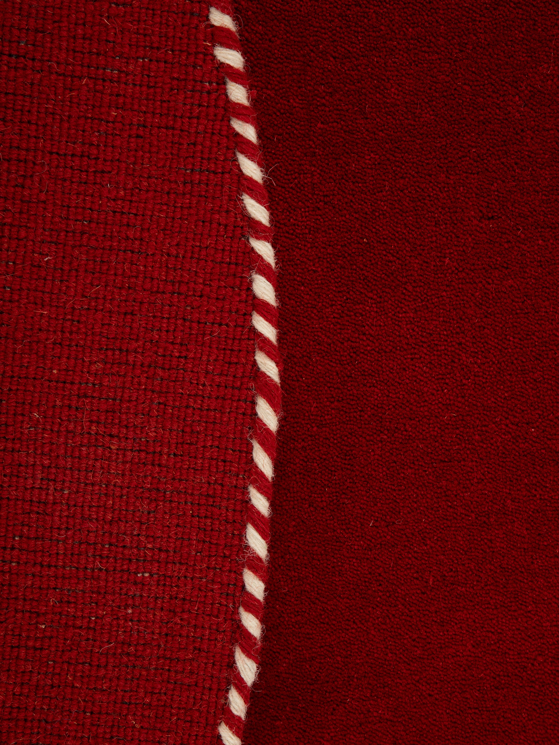 Wollteppich Gabbeh Lola Rund Rot aus Wolle