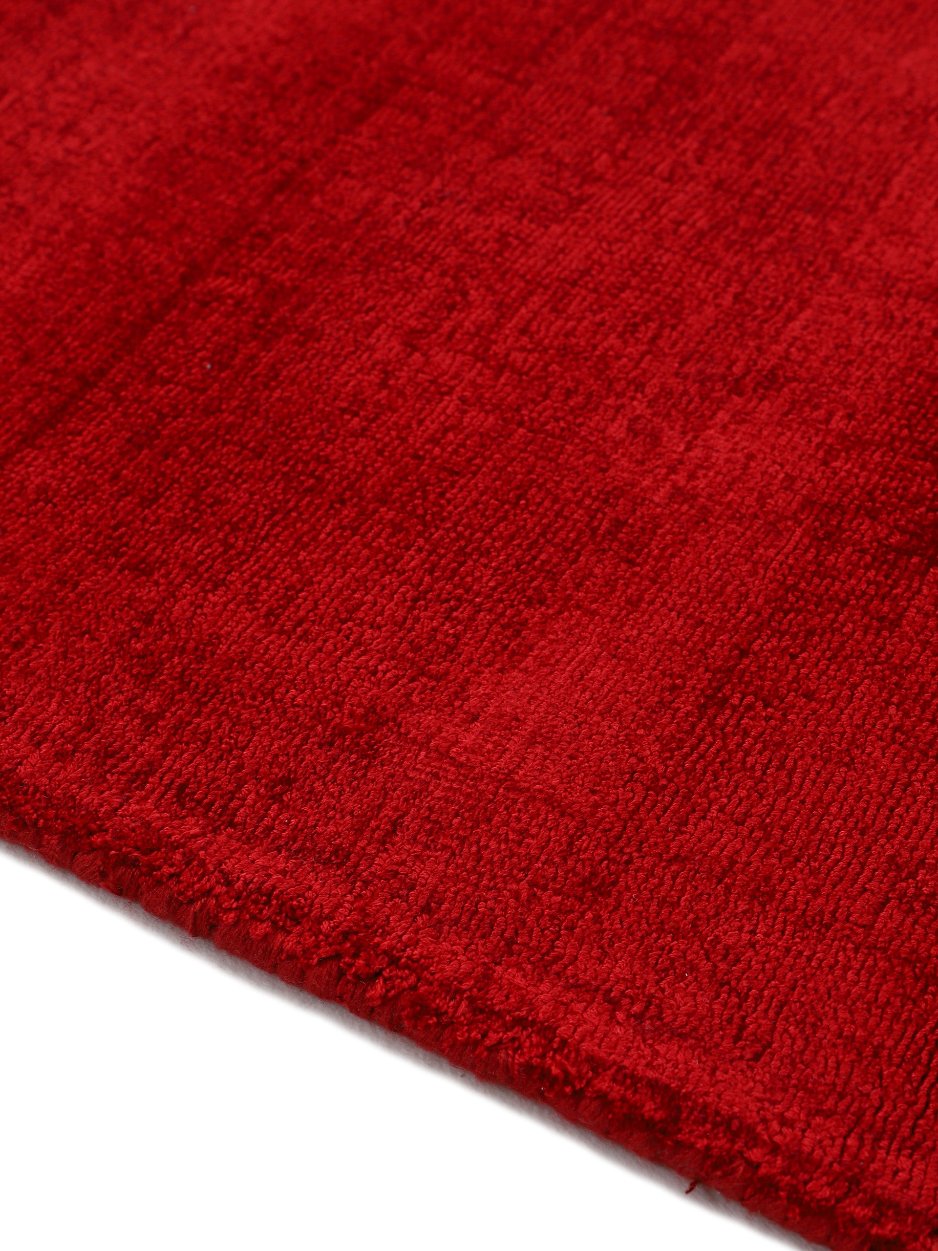 Viskoseteppich Ava Läufer Rot in rot aus viskose