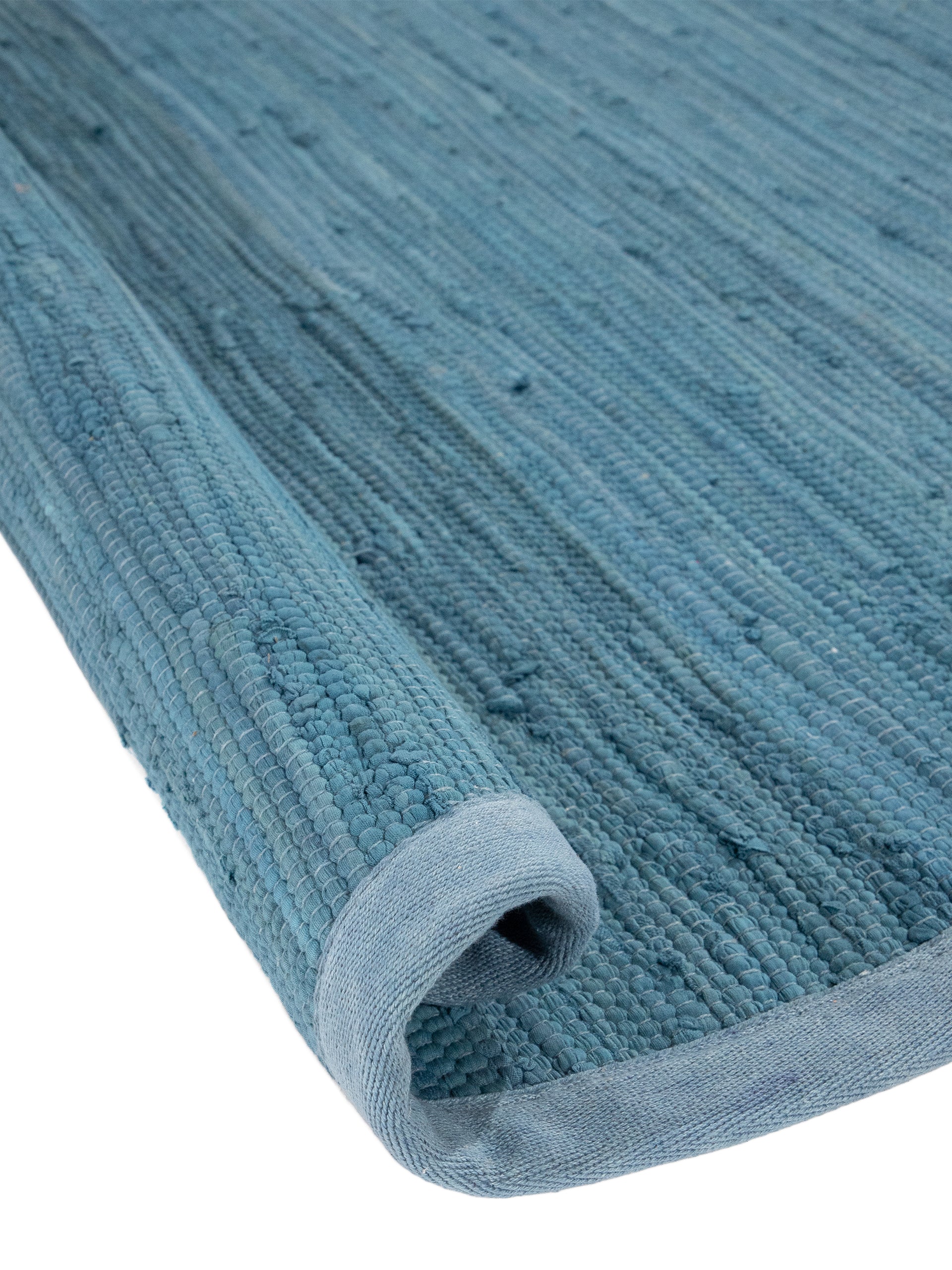 Kelim Chindi Uni Rund in blau