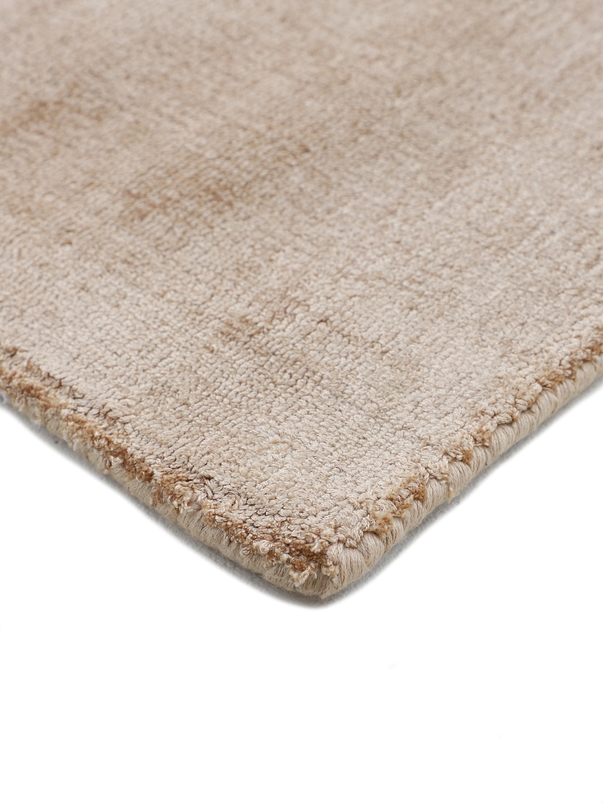 Viskoseteppich Ava Läufer Beige in beige aus viskose