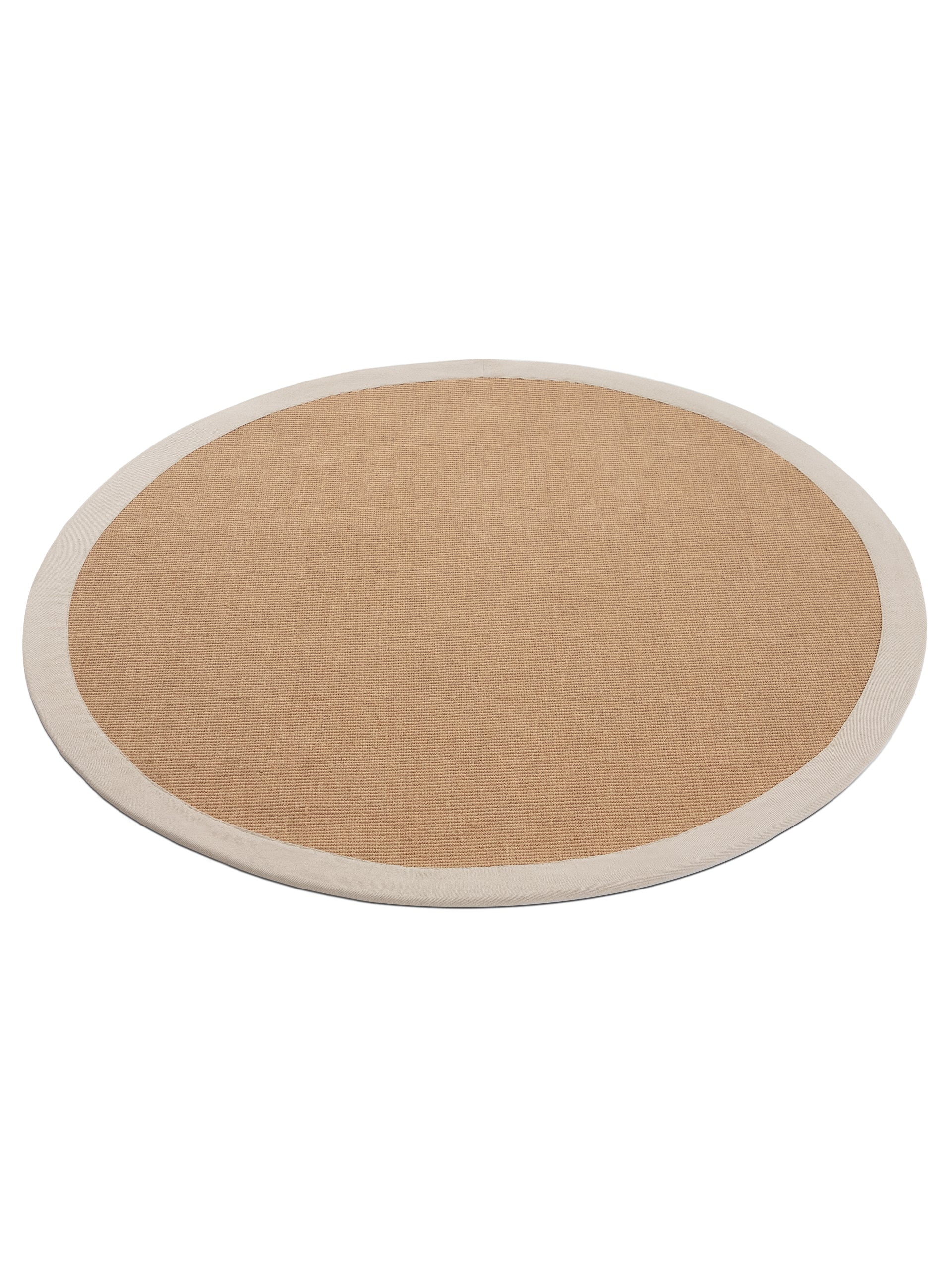 Sisalteppich Rund Creme aus Sisal/Jute