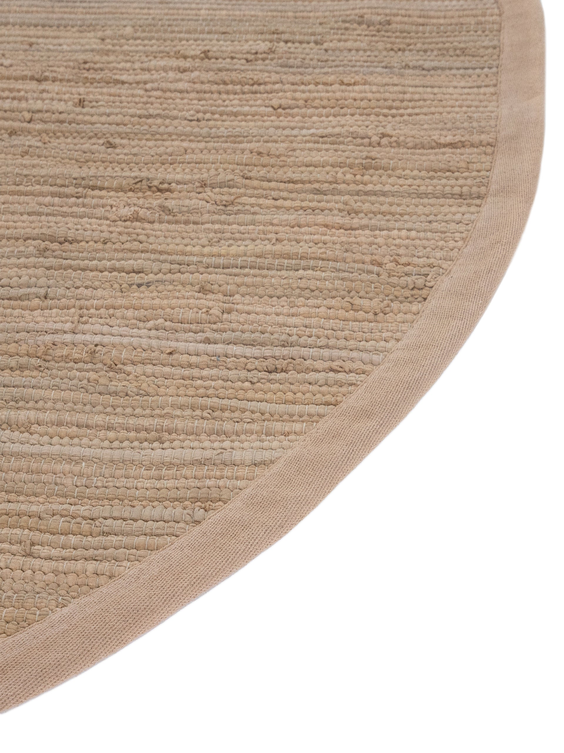 Kelim Chindi Uni Rund in taupe