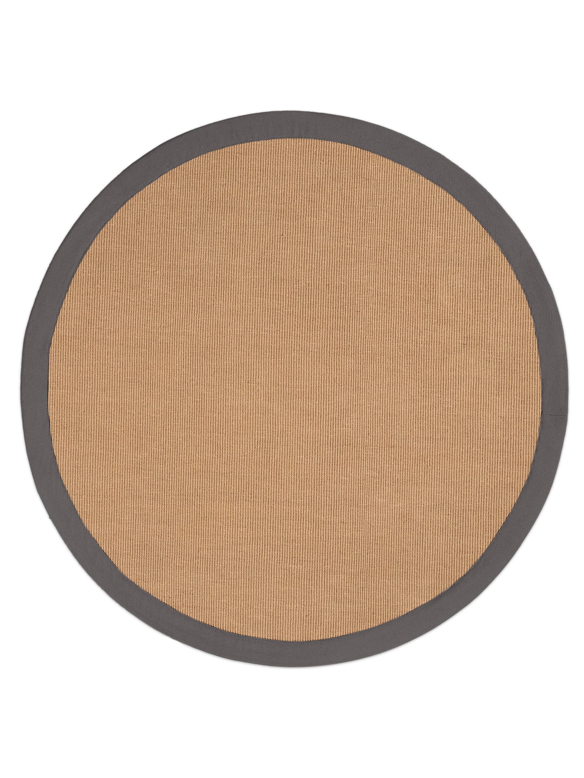 Sisalteppich Rund Grau aus Sisal/Jute