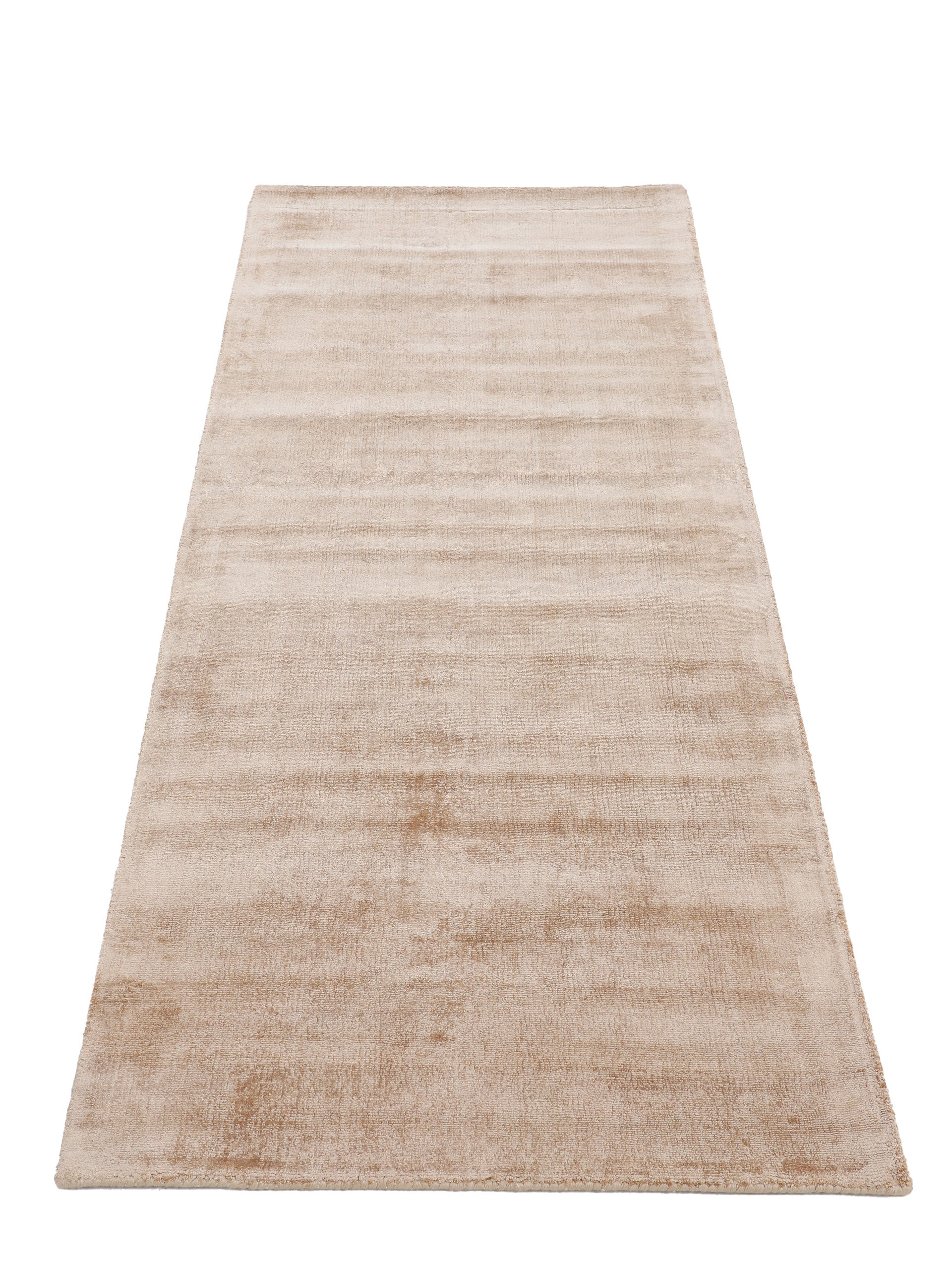 Viskoseteppich Ava Läufer Beige in beige aus viskose
