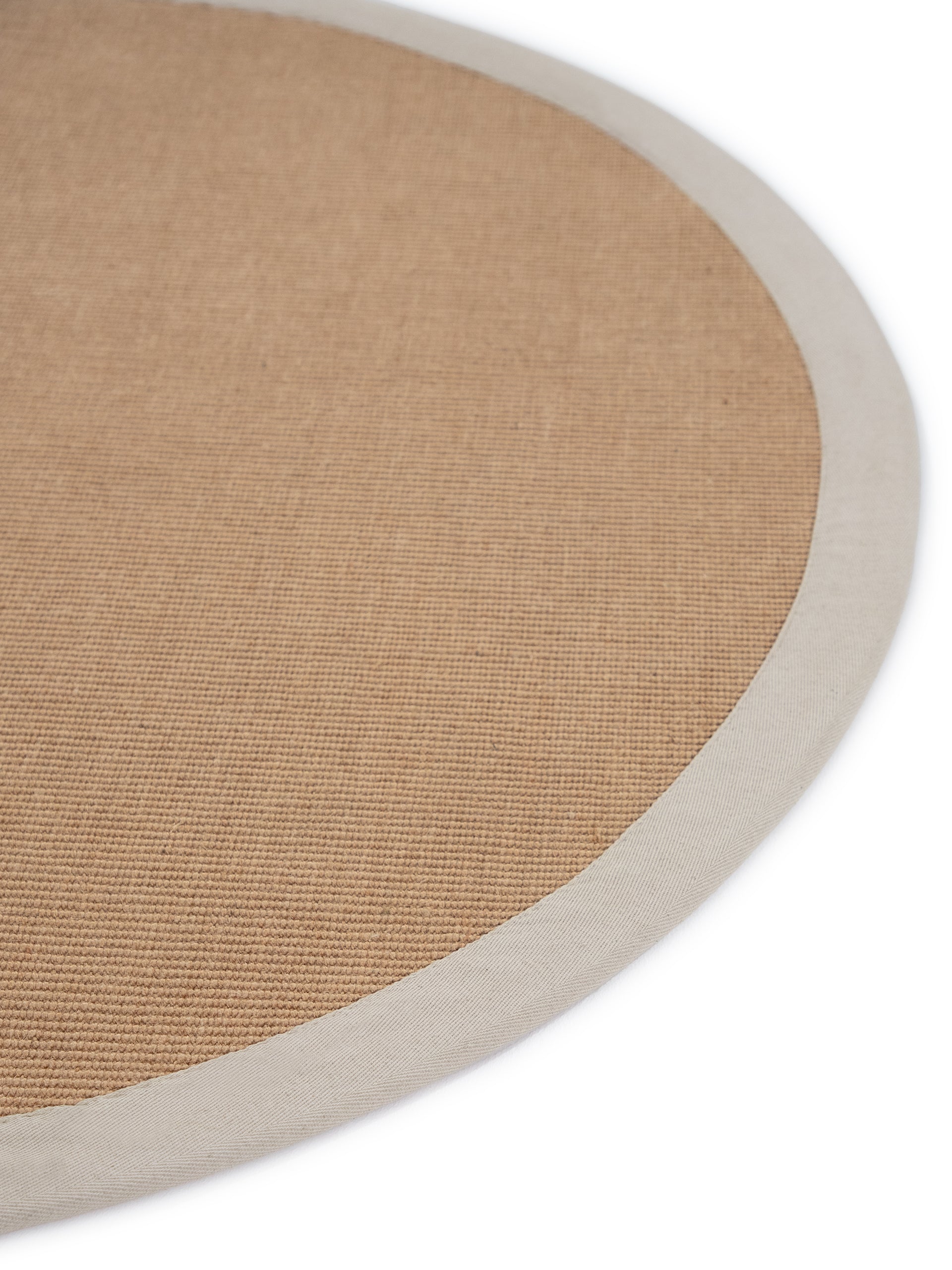 Sisalteppich Rund Creme aus Sisal/Jute