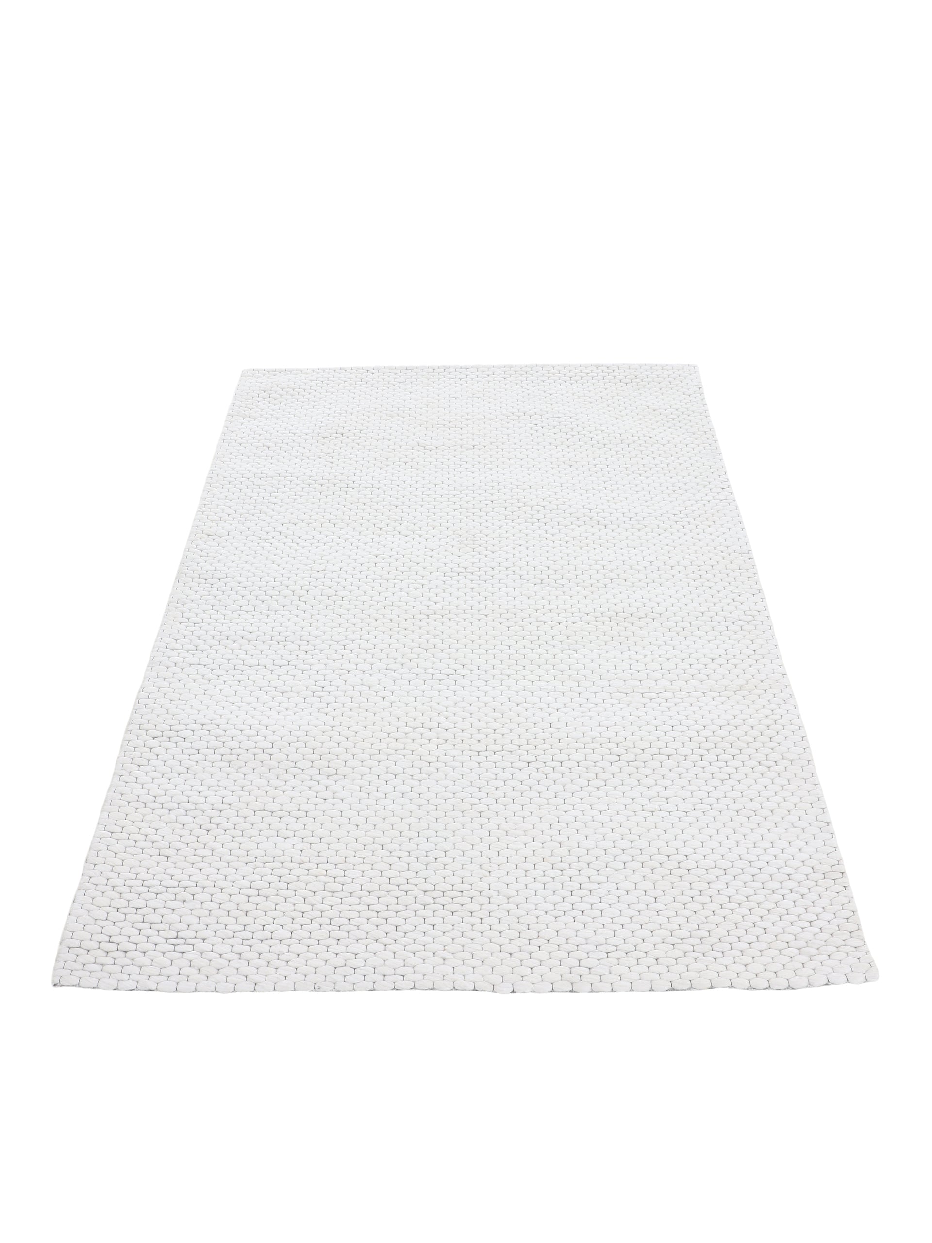 Wollteppich Sina Creme in creme aus wolle