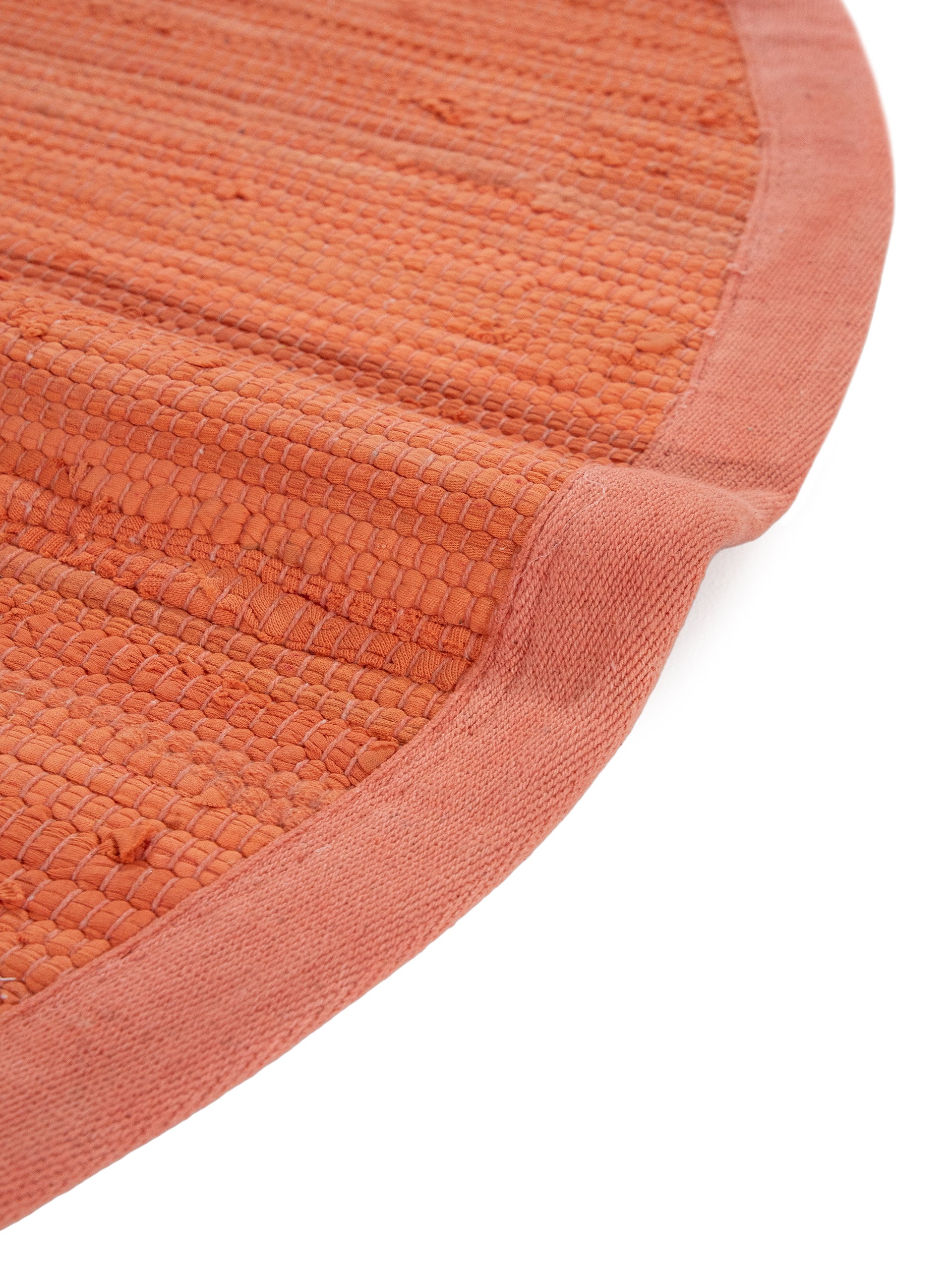 Kelim Chindi Uni Rund in orange