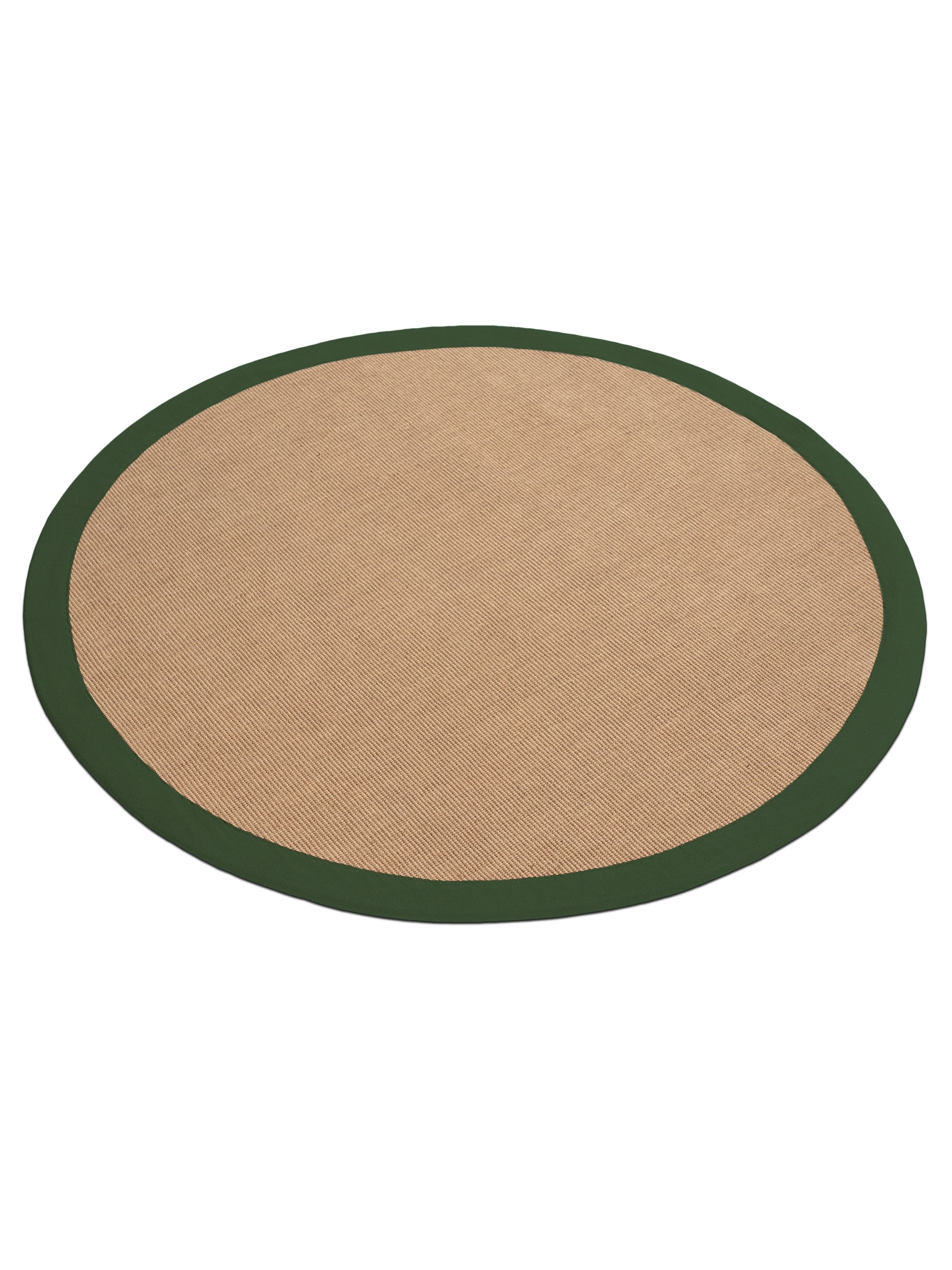 Sisalteppich Rund Grün in grün aus sisal/jute