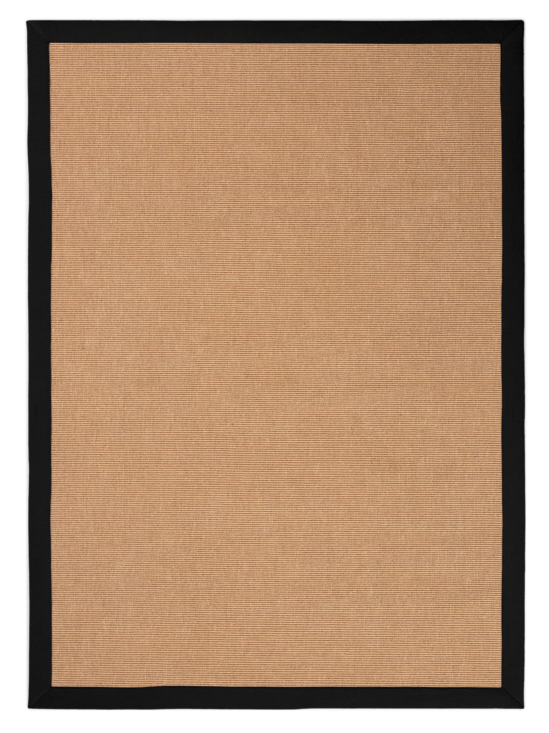 Sisalteppich Schwarz aus Sisal/Jute