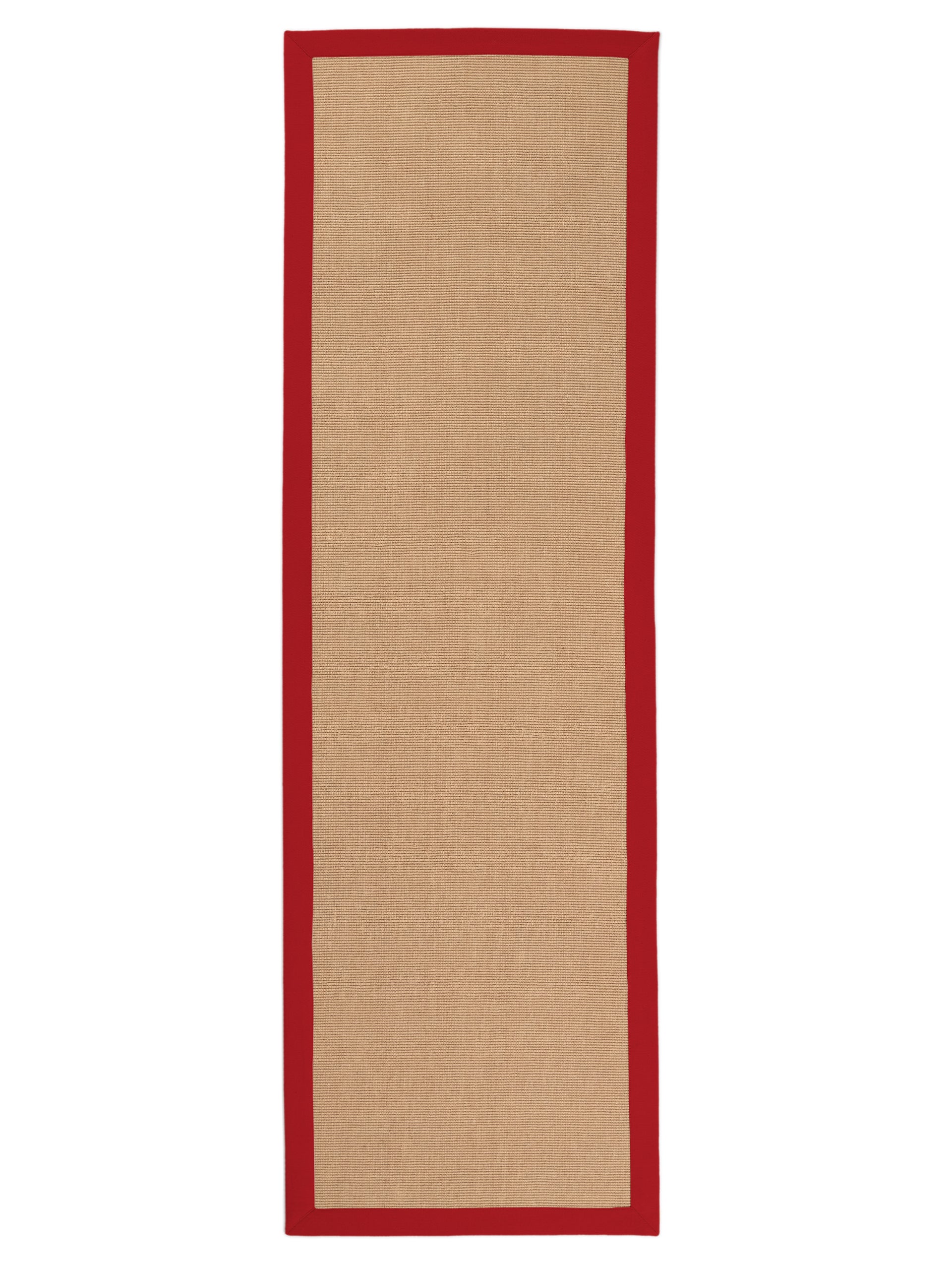 Sisalteppich Läufer Rot aus Sisal/Jute