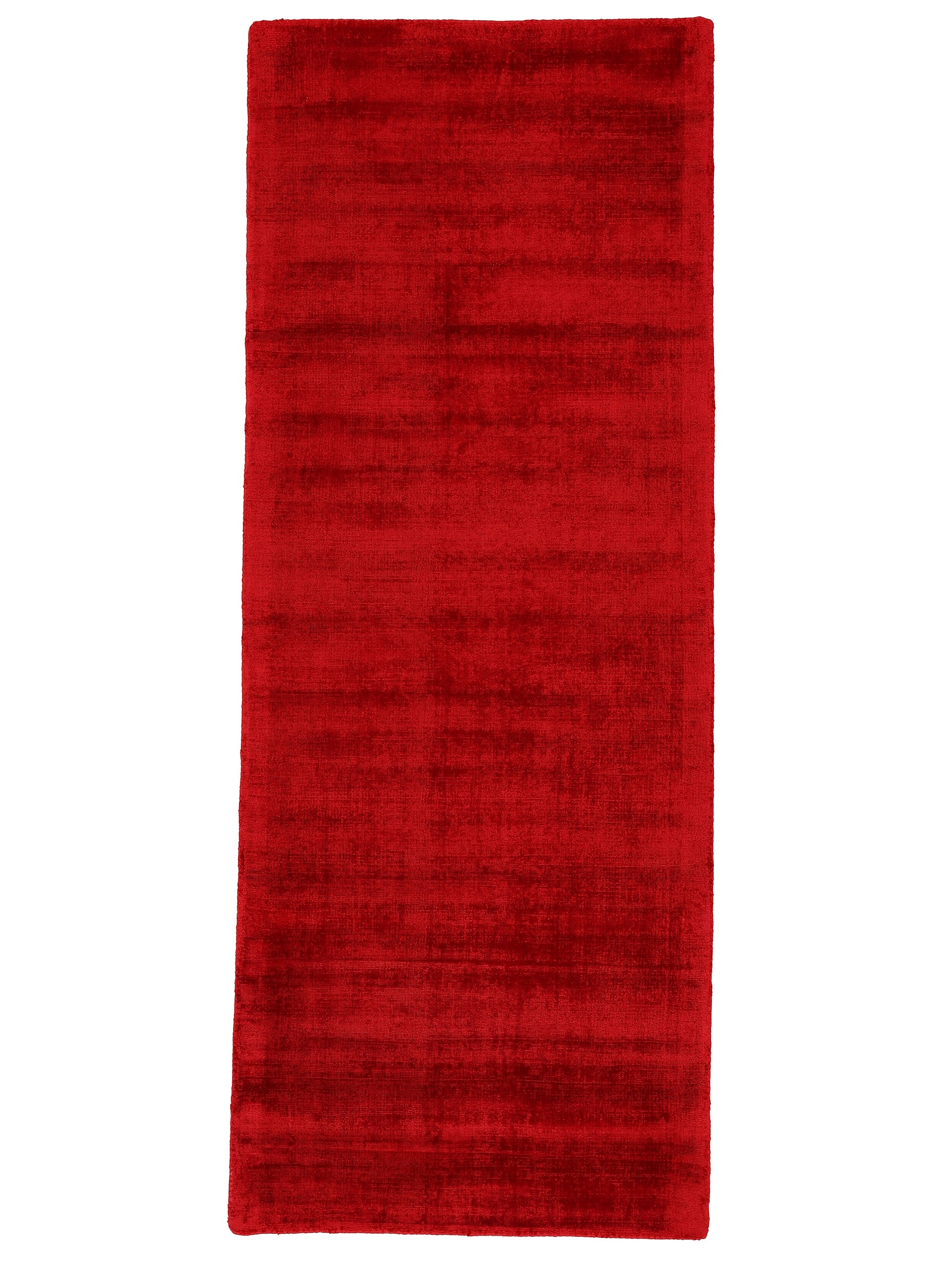Viskoseteppich Ava Läufer Rot in rot aus viskose