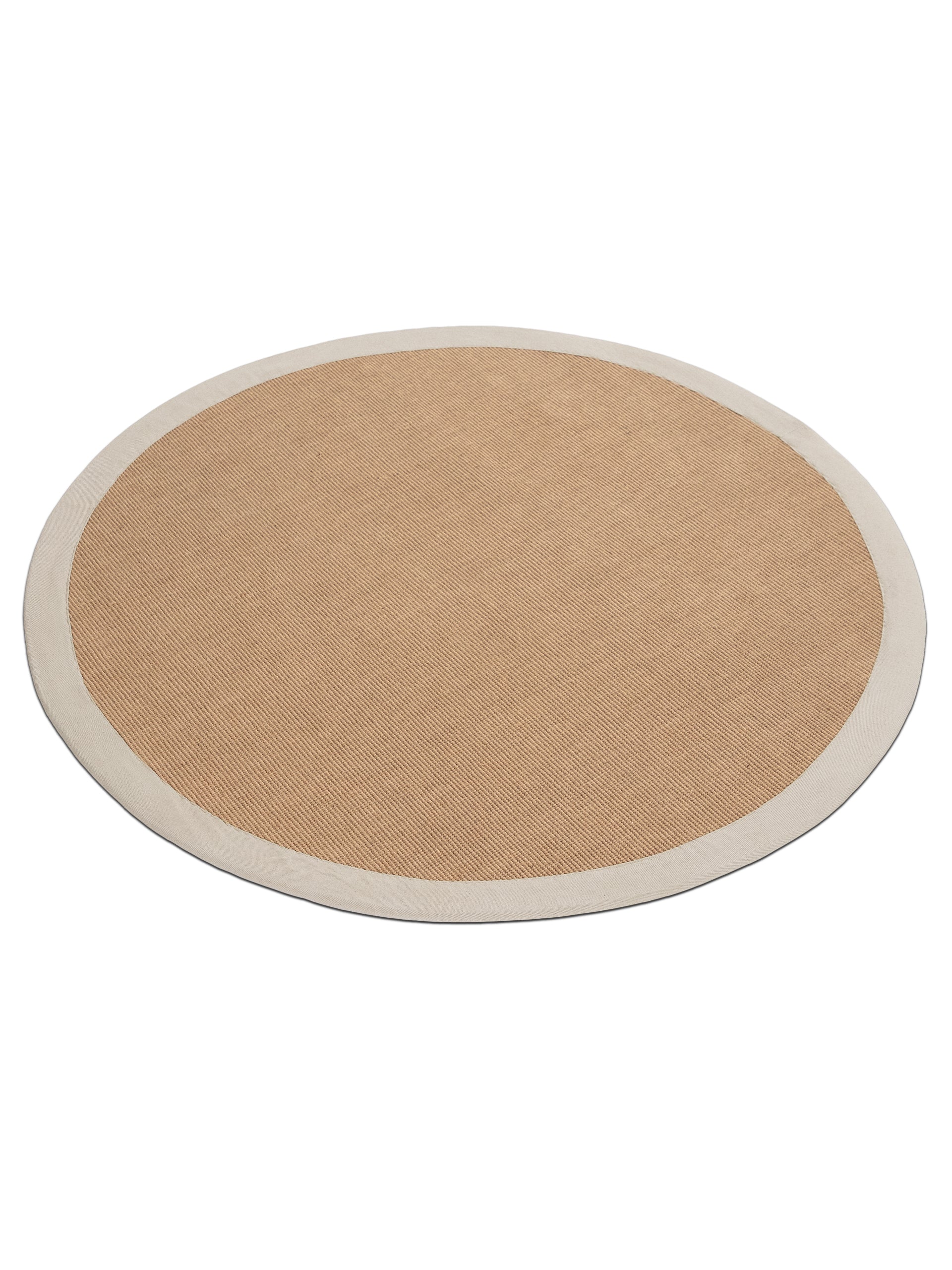 Sisalteppich Rund Creme aus Sisal/Jute
