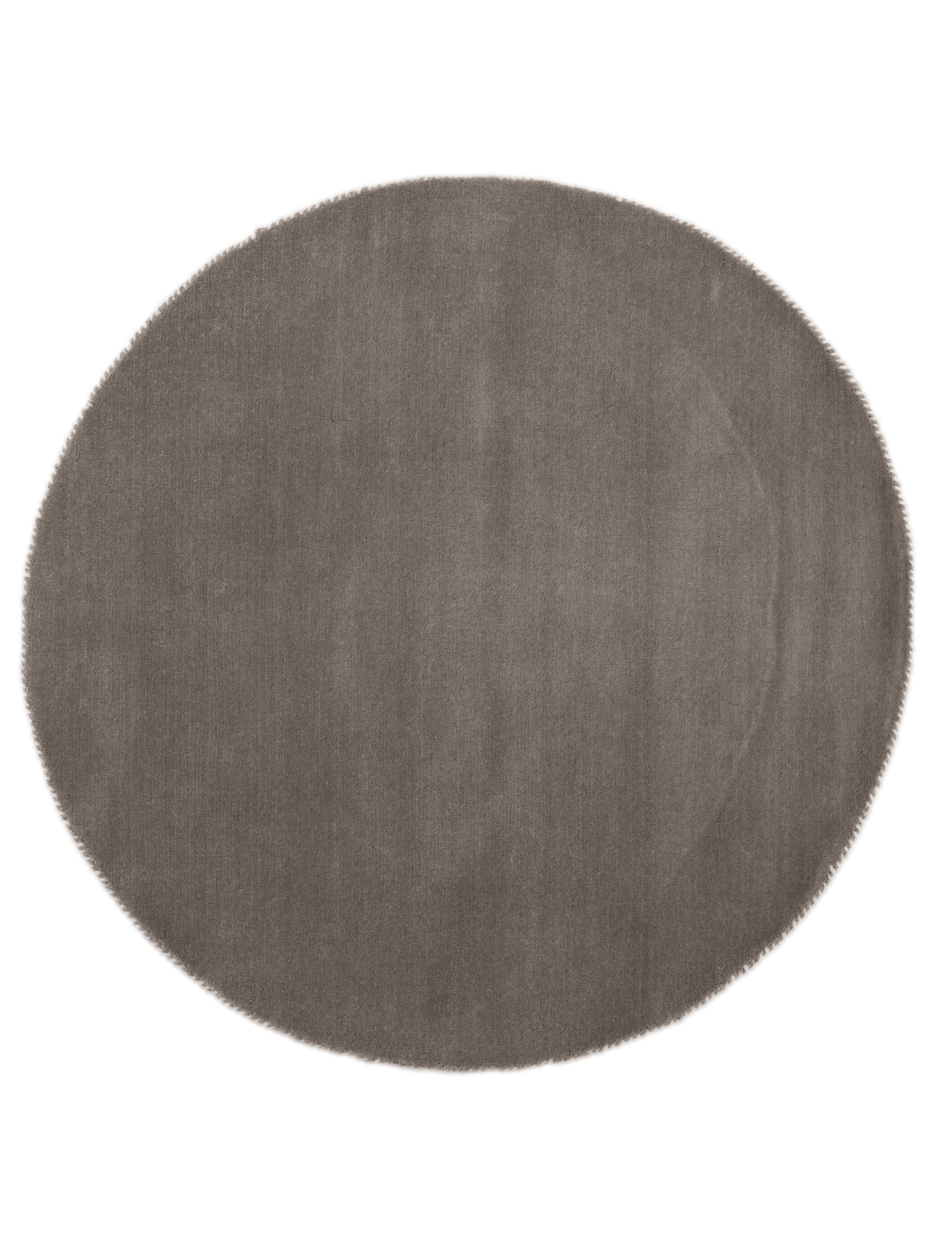 Wollteppich Gabbeh Lola Rund Grau aus Wolle