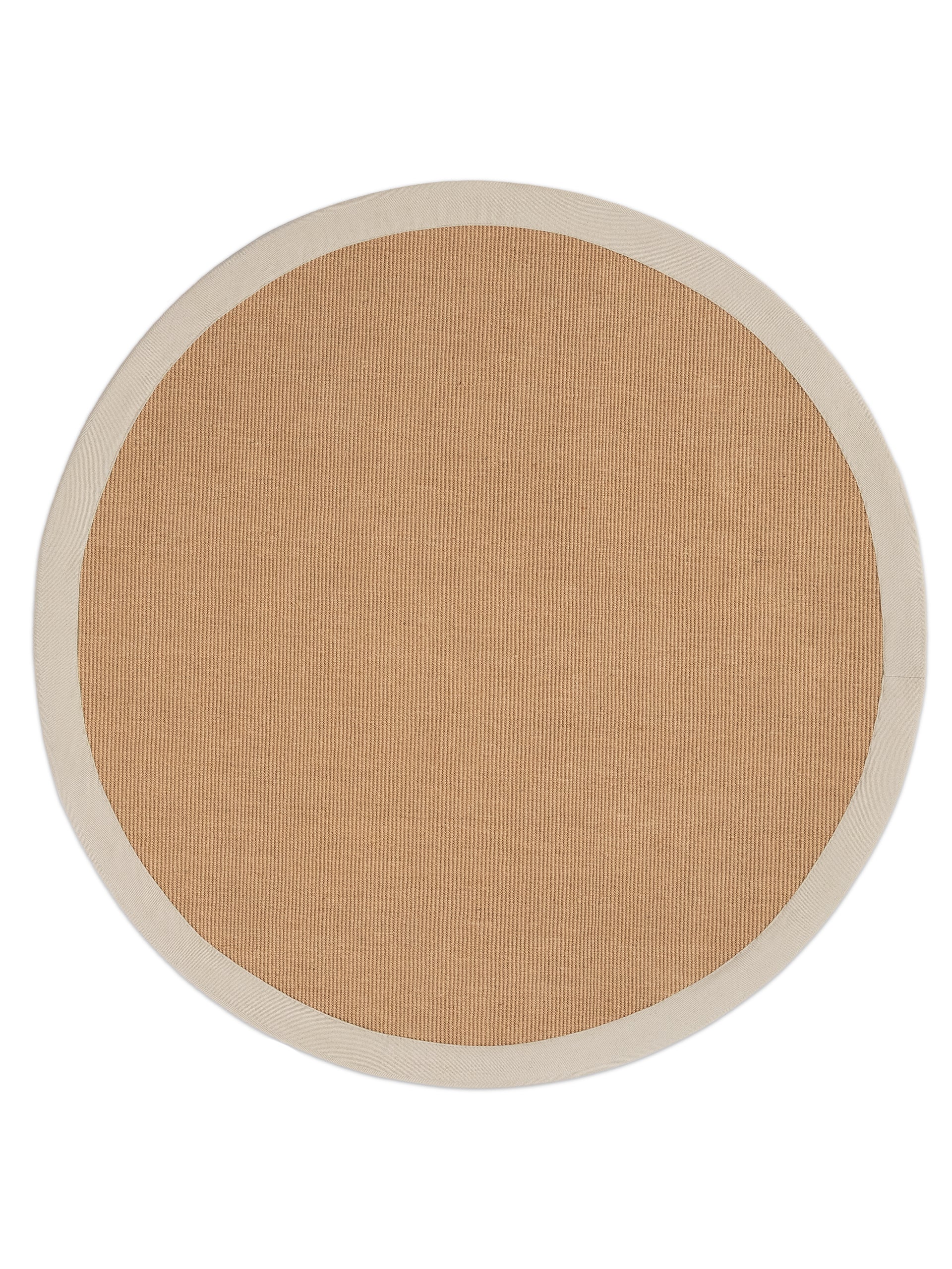 Sisalteppich Rund Creme aus Sisal/Jute