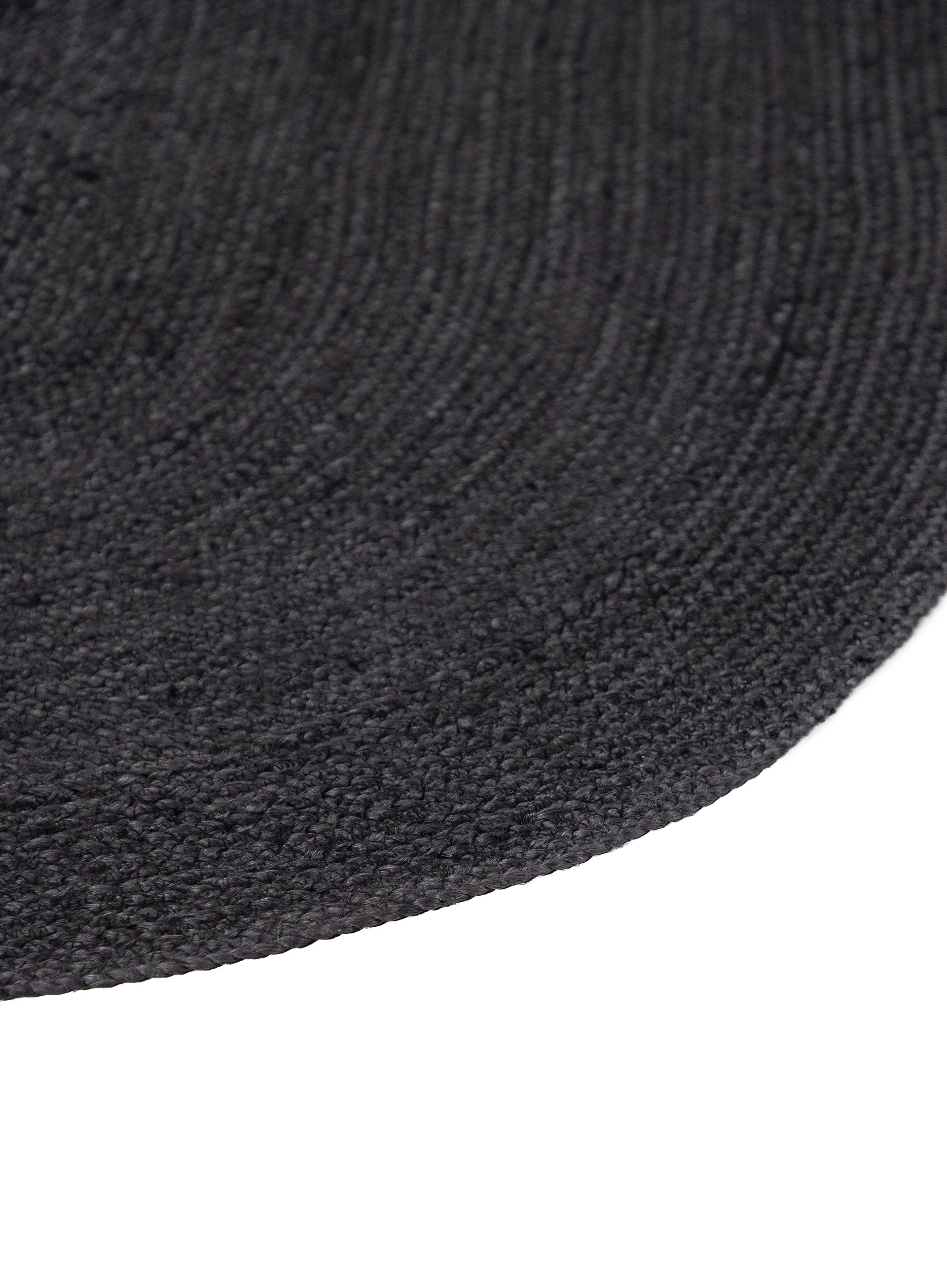 Juteteppich Nele Oval Anthrazit in anthrazit aus sisal/jute