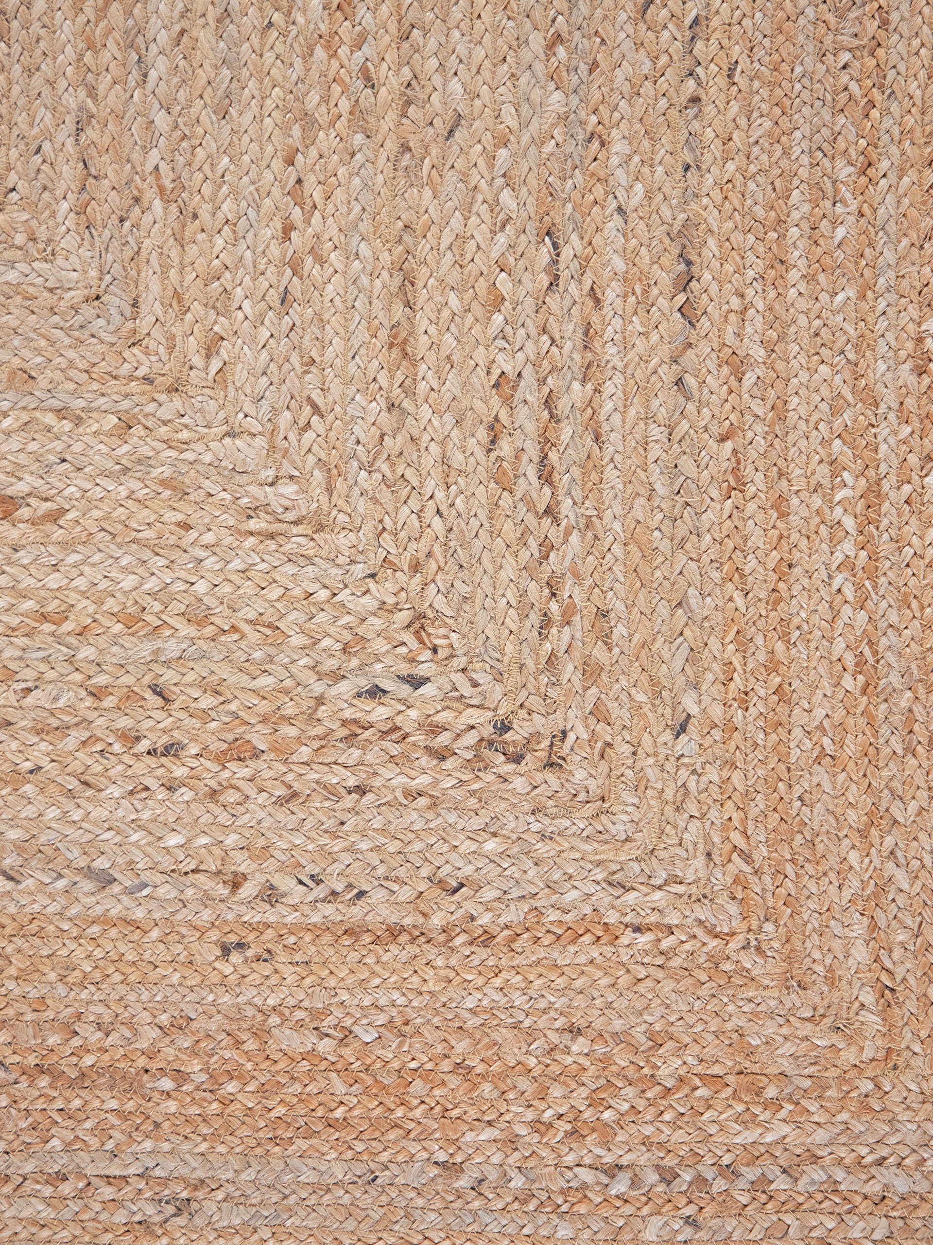 Juteteppich Nele Rund Beige aus Sisal/Jute
