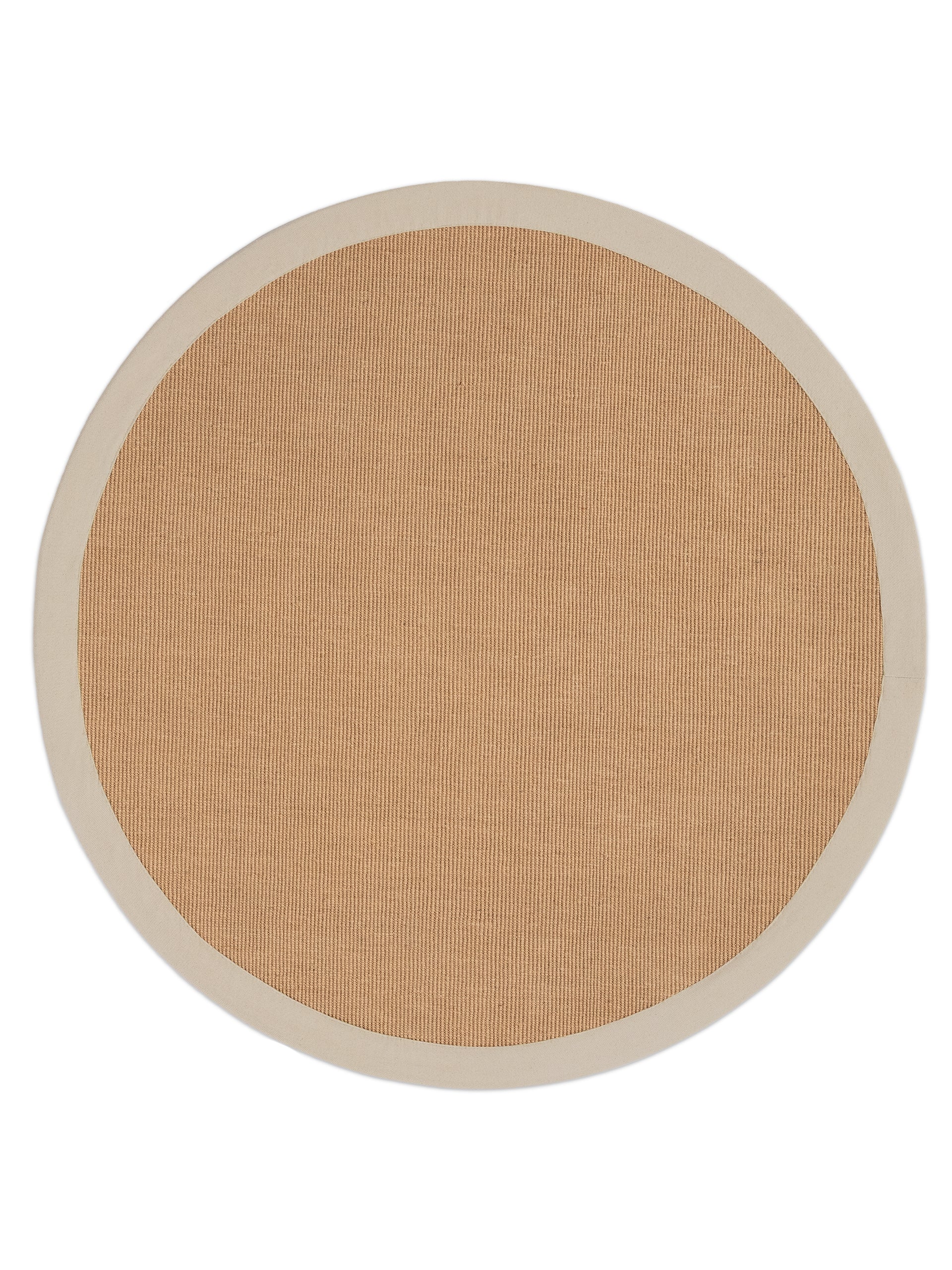 Sisalteppich Rund Taupe aus Sisal/Jute
