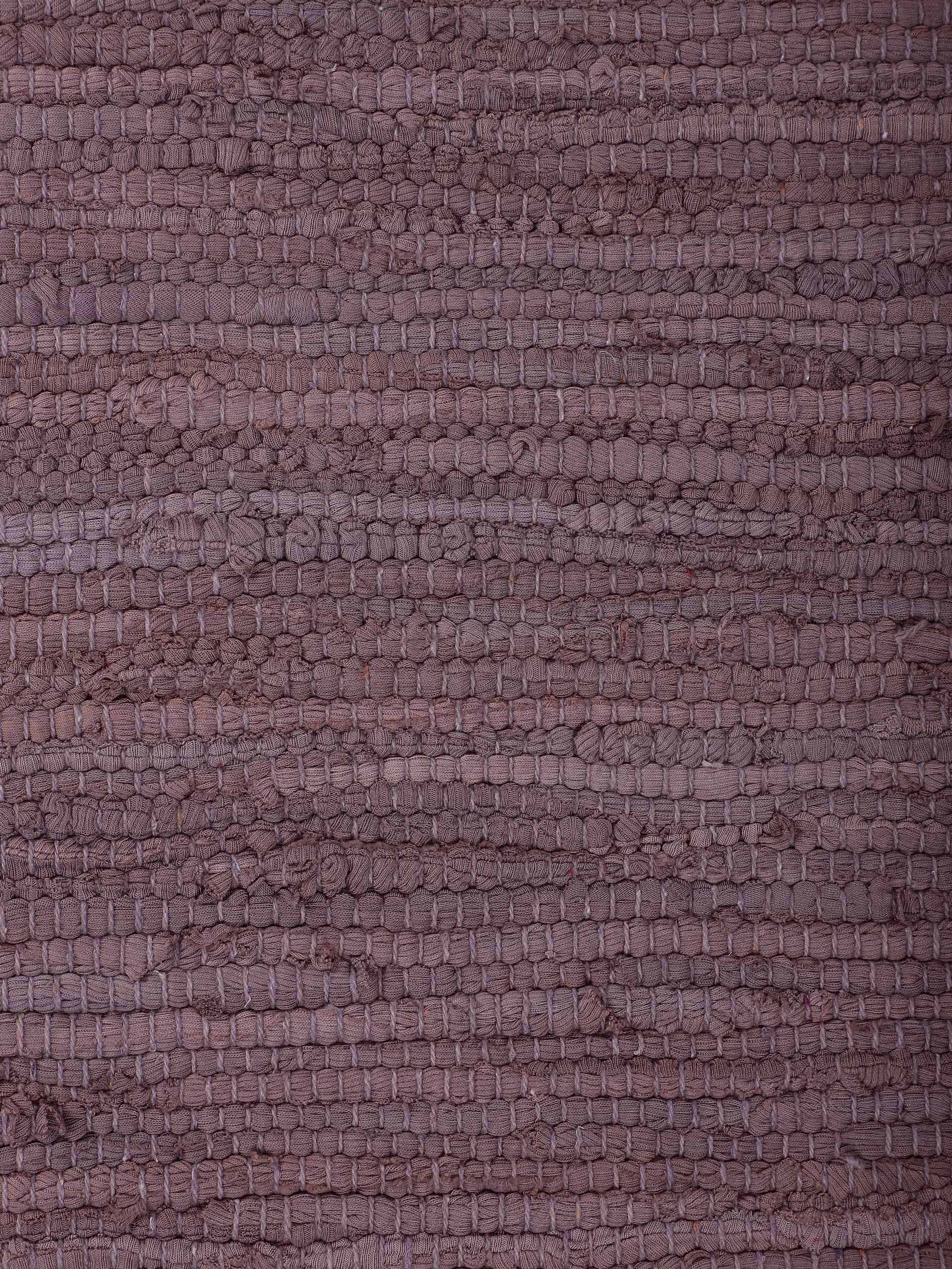 Kelim Chindi Uni Läufer Mauve in mauve aus baumwolle