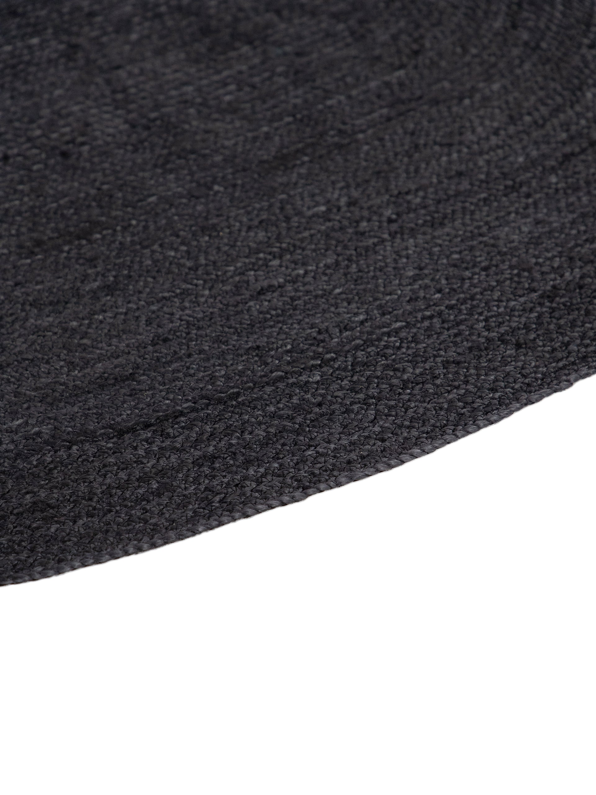 Juteteppich Nele Oval Anthrazit in anthrazit aus sisal/jute