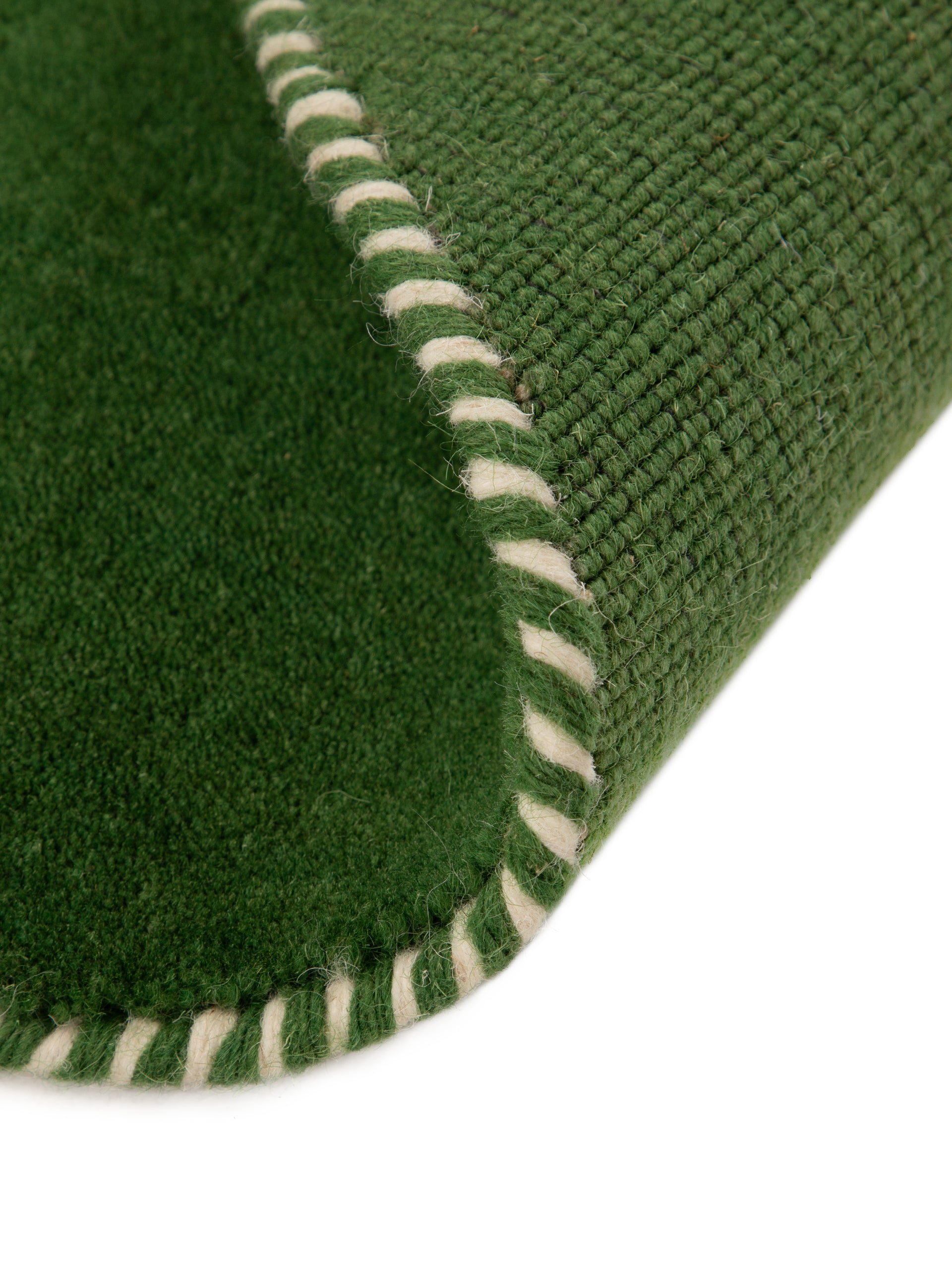 Wollteppich Gabbeh Lola Rund Grün aus Wolle
