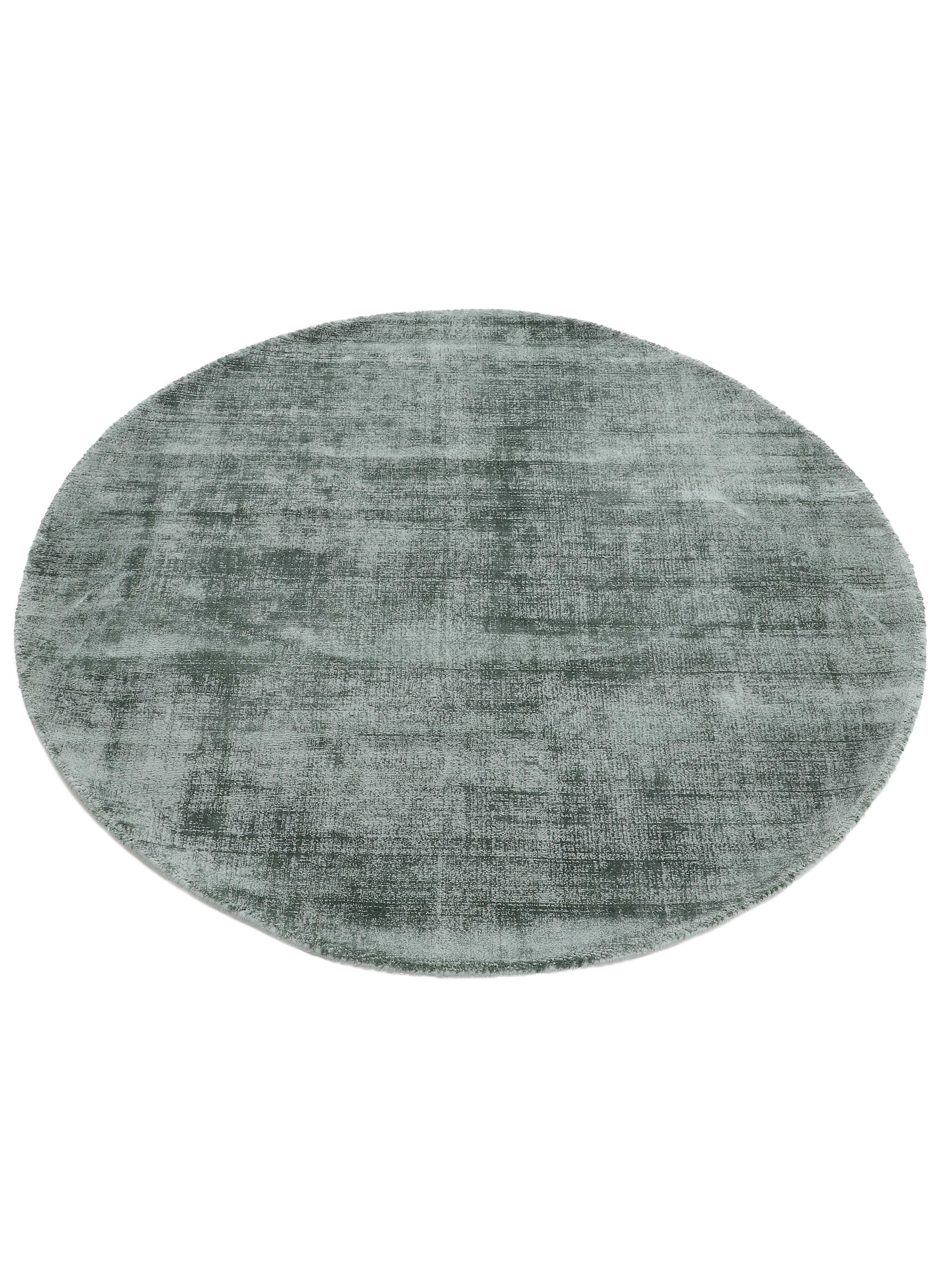 Viskoseteppich Rund Ava Mint in mint aus viskose