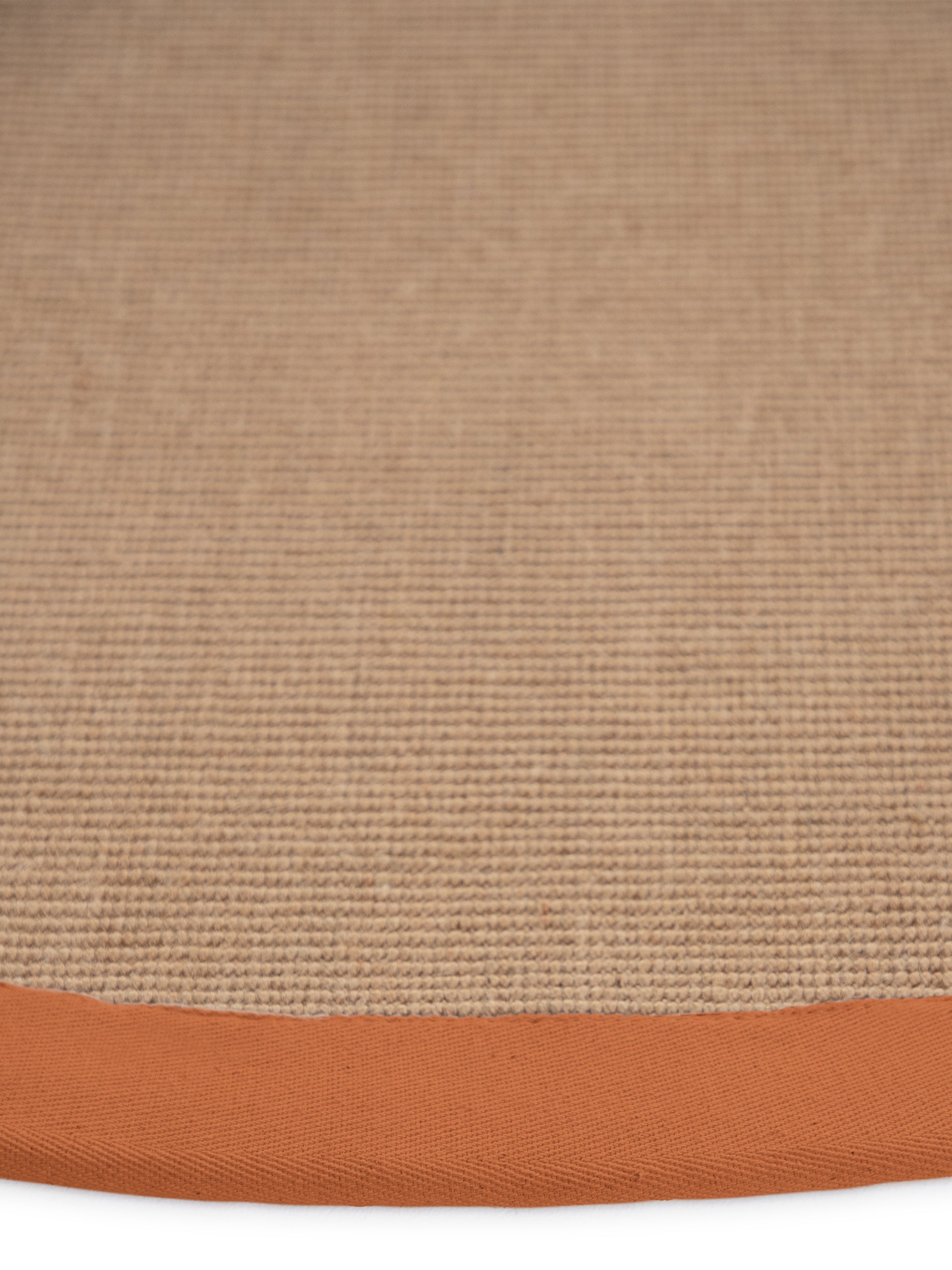 Sisalteppich Rund Orange aus Sisal/Jute
