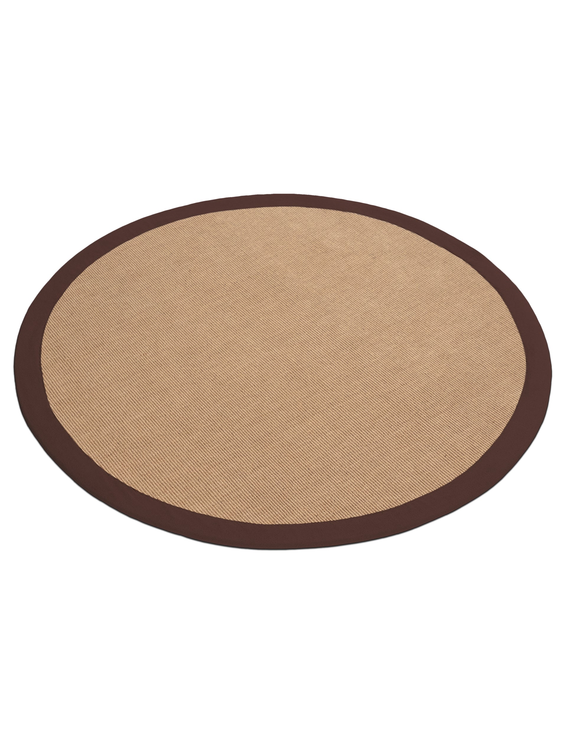 Sisalteppich Rund Braun aus Sisal/Jute