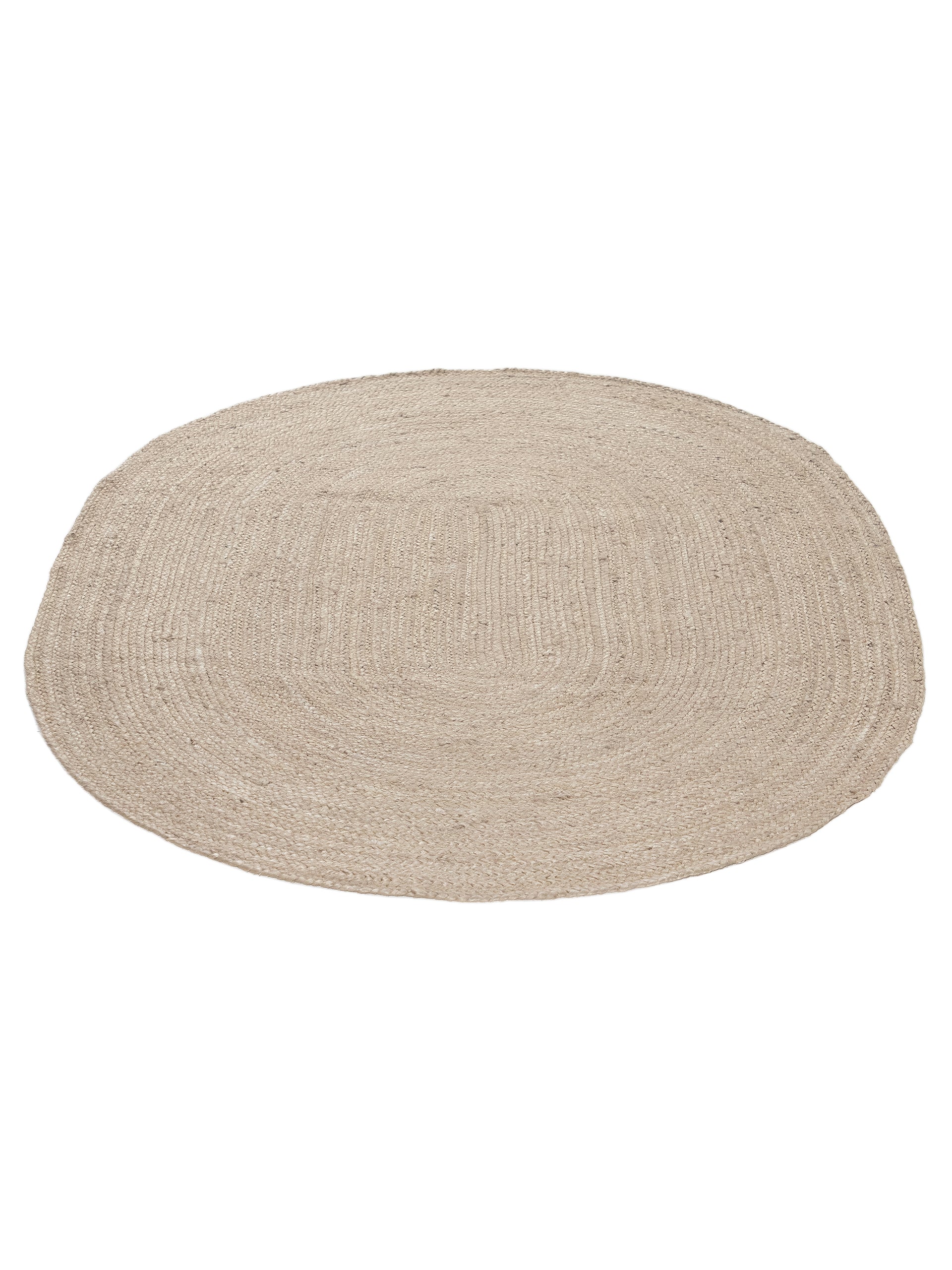 Juteteppich Nele Oval Taupe in taupe aus sisal/jute