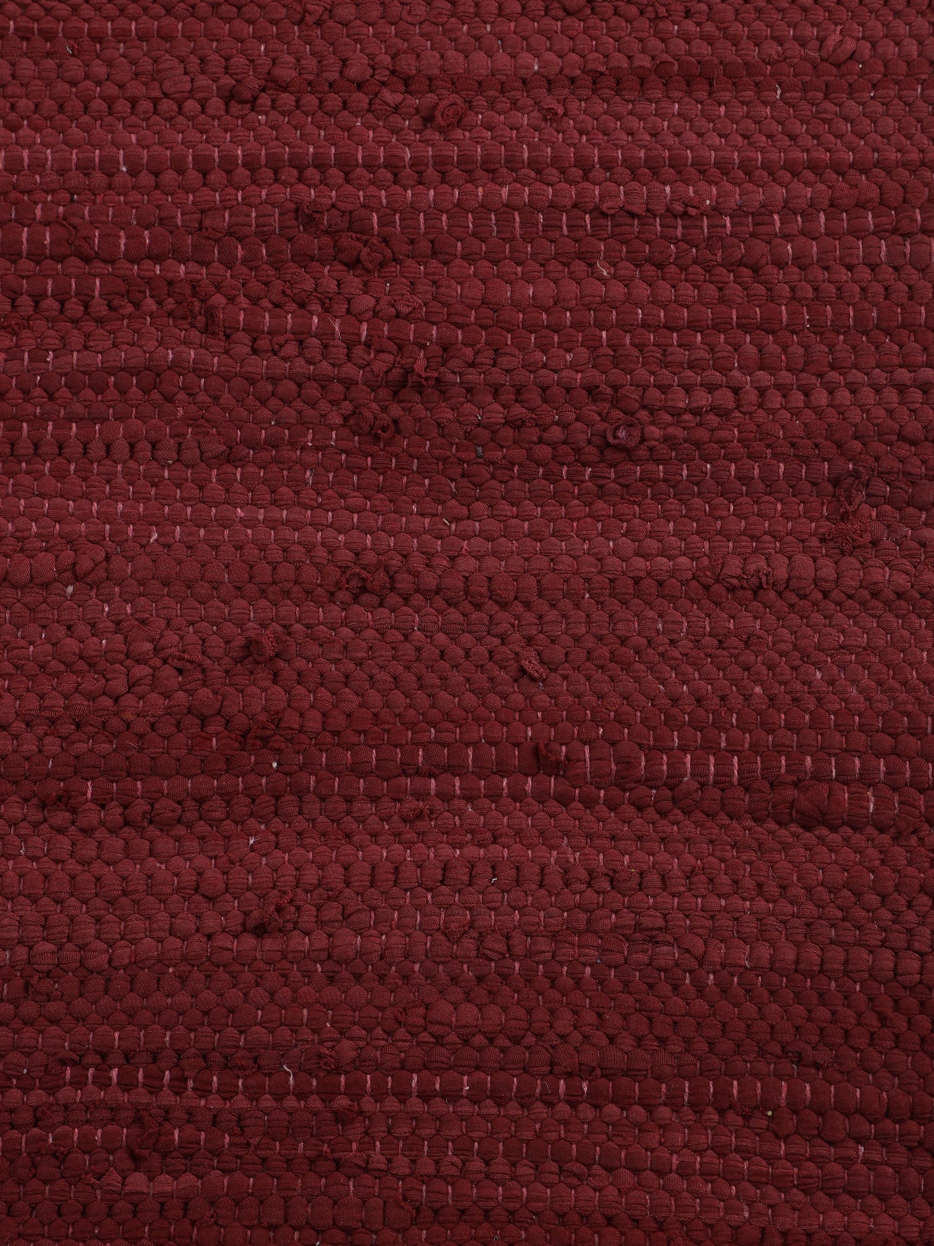 Kelim Chindi Uni Läufer Violett in violett aus baumwolle