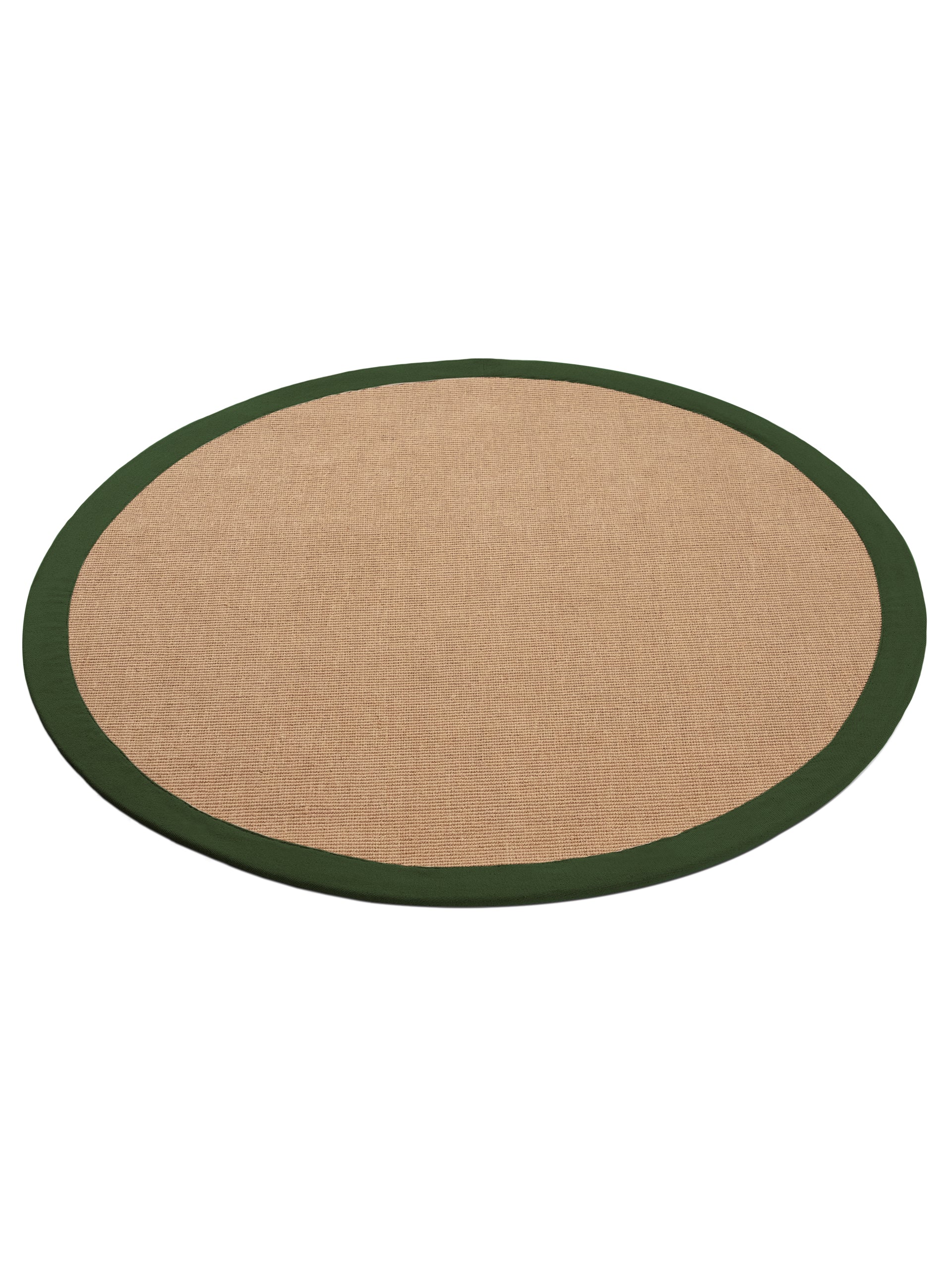 Sisalteppich Rund Grün in grün aus sisal/jute