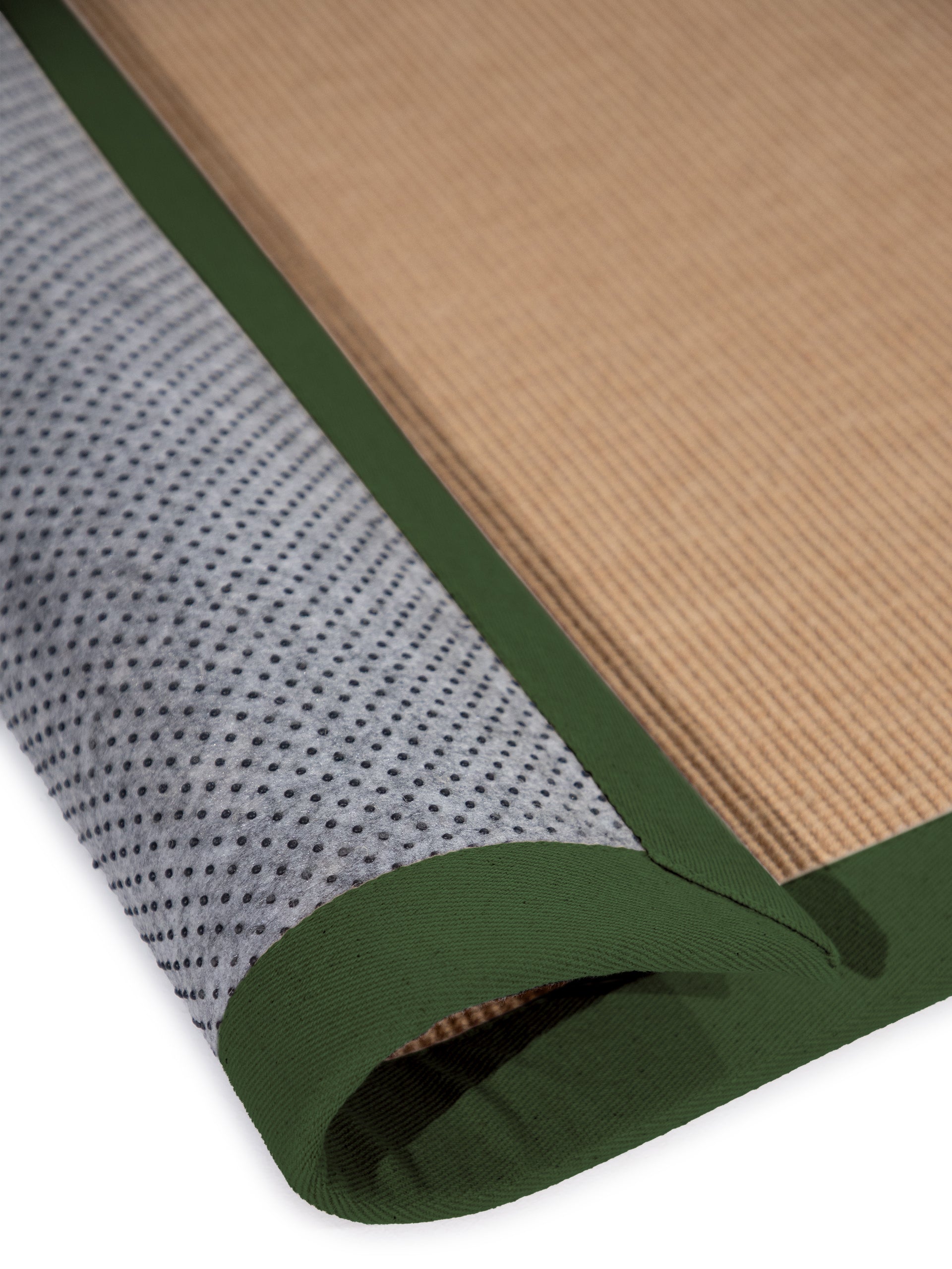 Sisalteppich Läufer Grün in grün aus sisal/jute