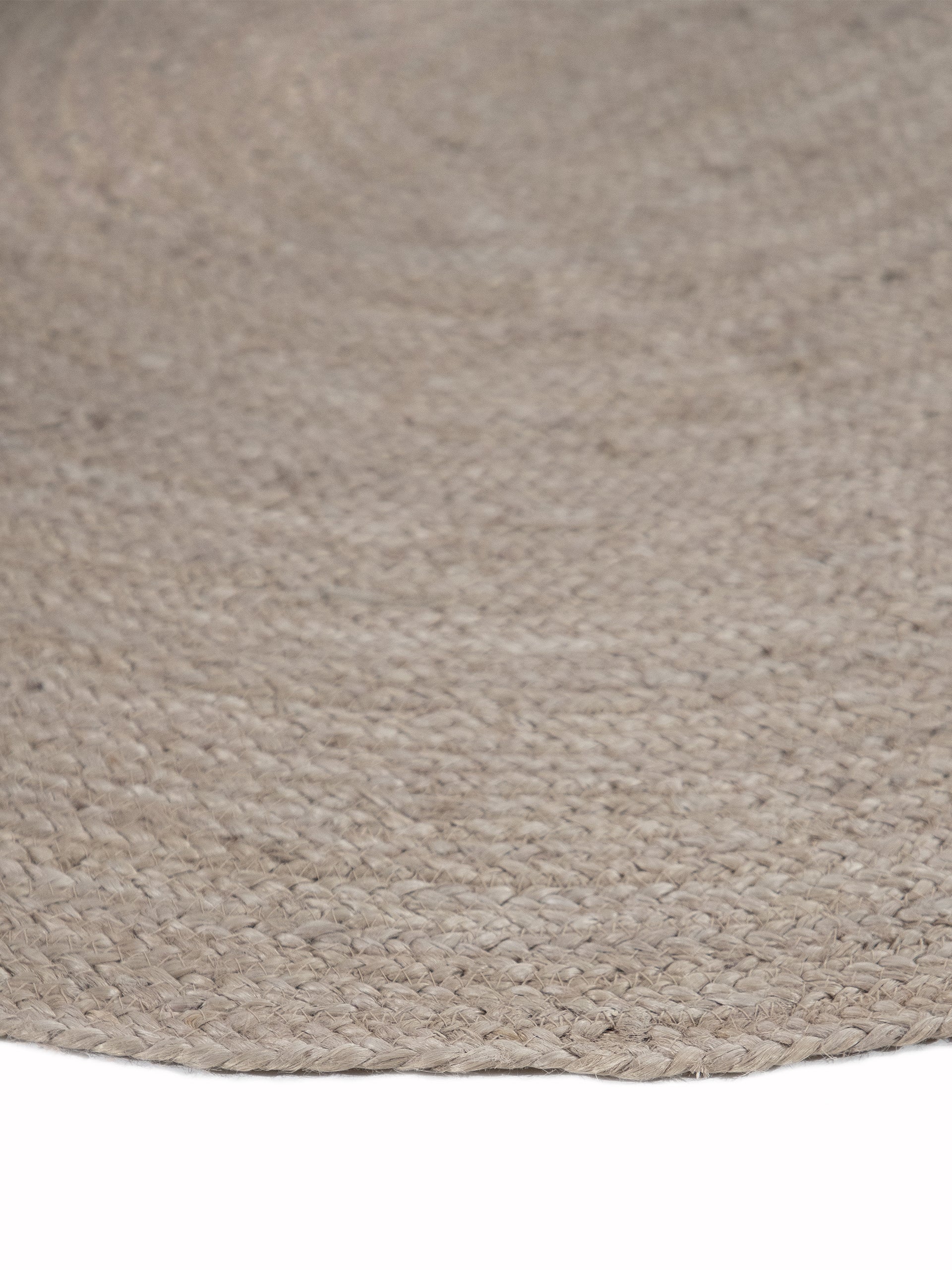 Juteteppich Nele Oval Taupe in taupe aus sisal/jute