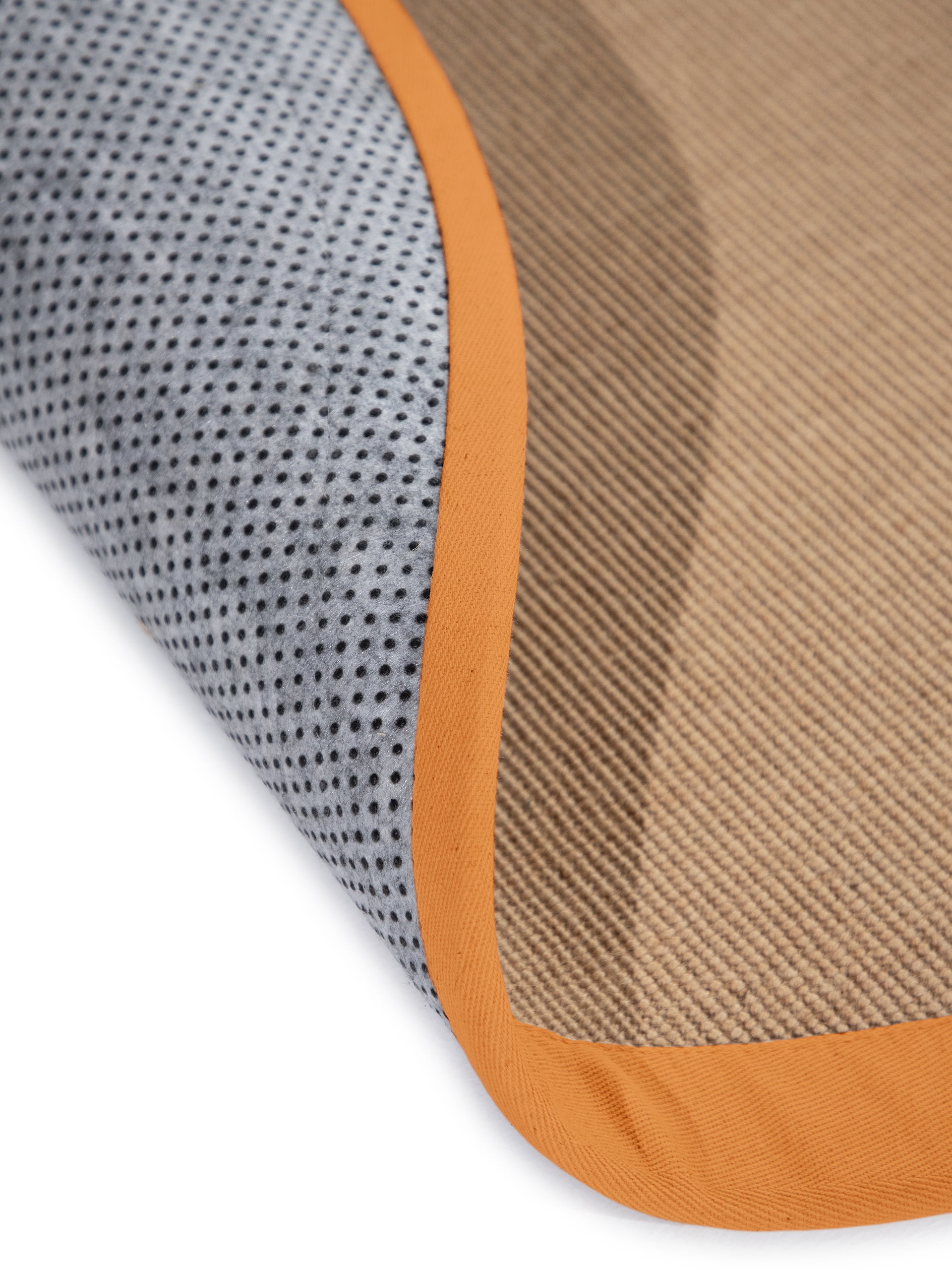 Sisalteppich Rund Orange aus Sisal/Jute