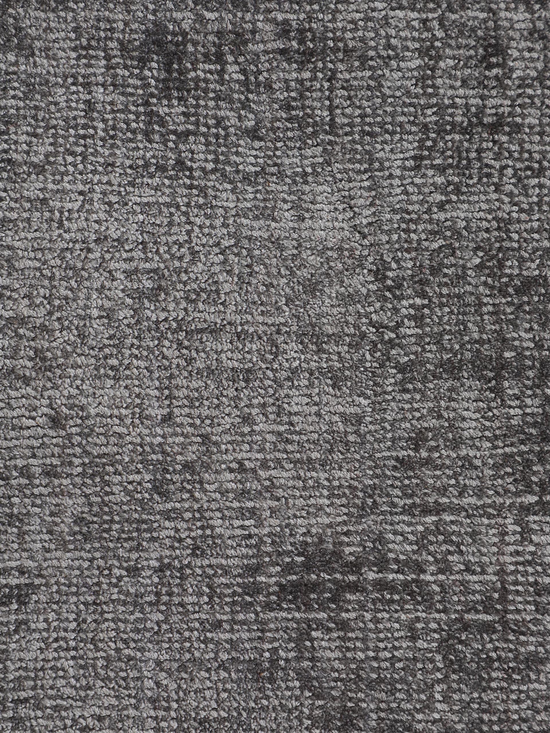 Viskoseteppich Rund Ava Hellgrau in hellgrau aus viskose