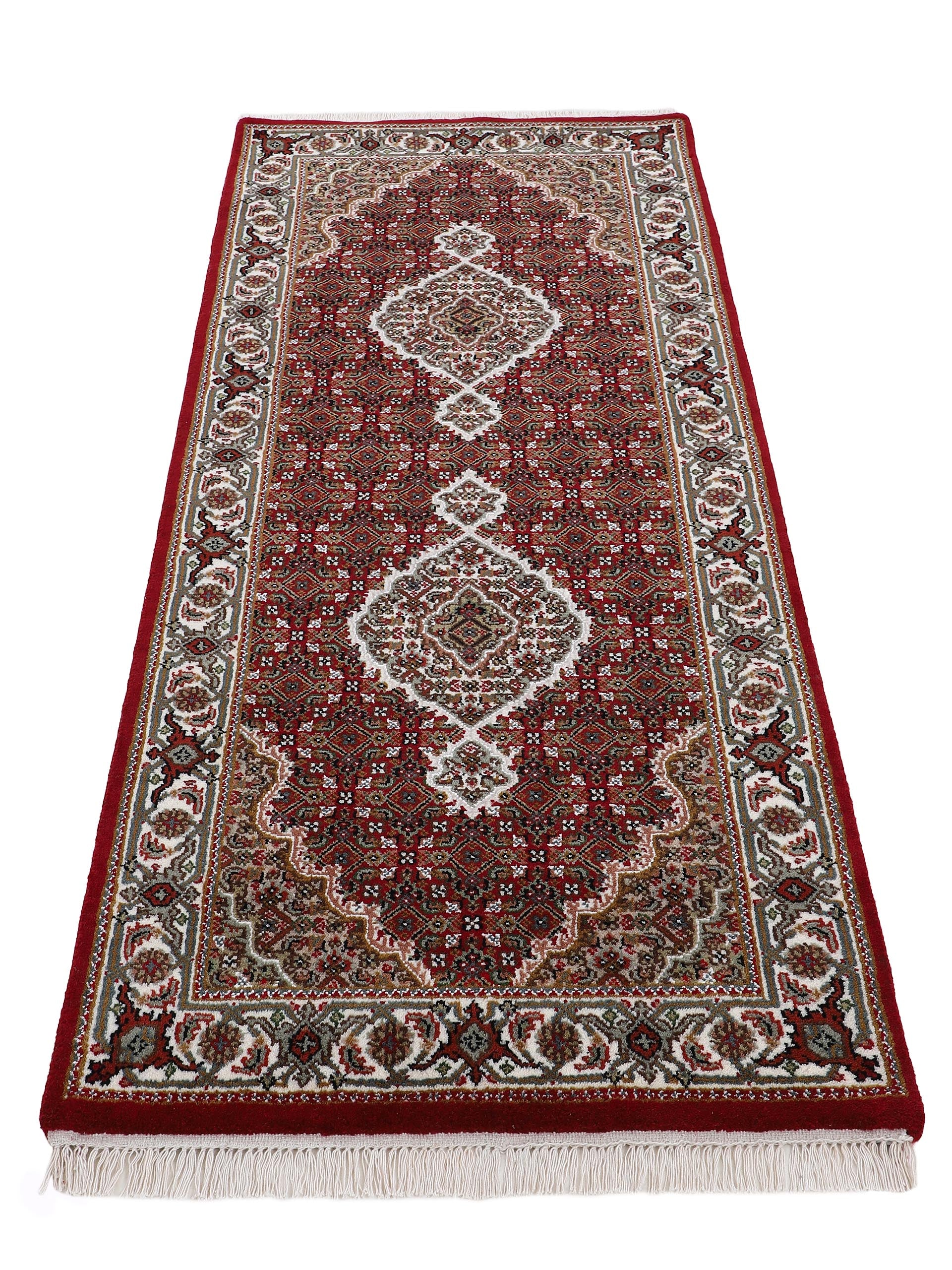 Tabriz Mahi Läufer Teppich