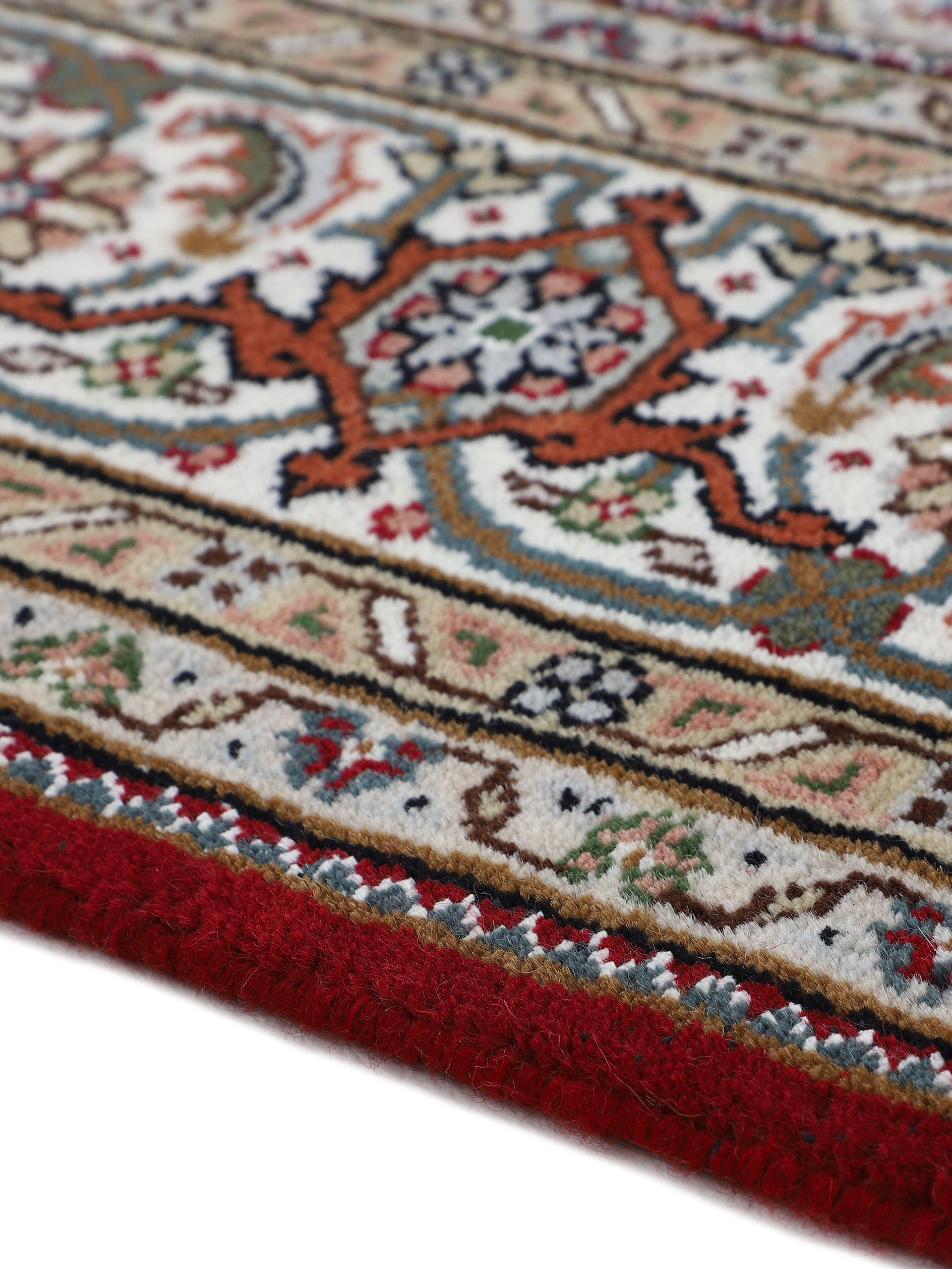 Tabriz Mahi Läufer Teppich