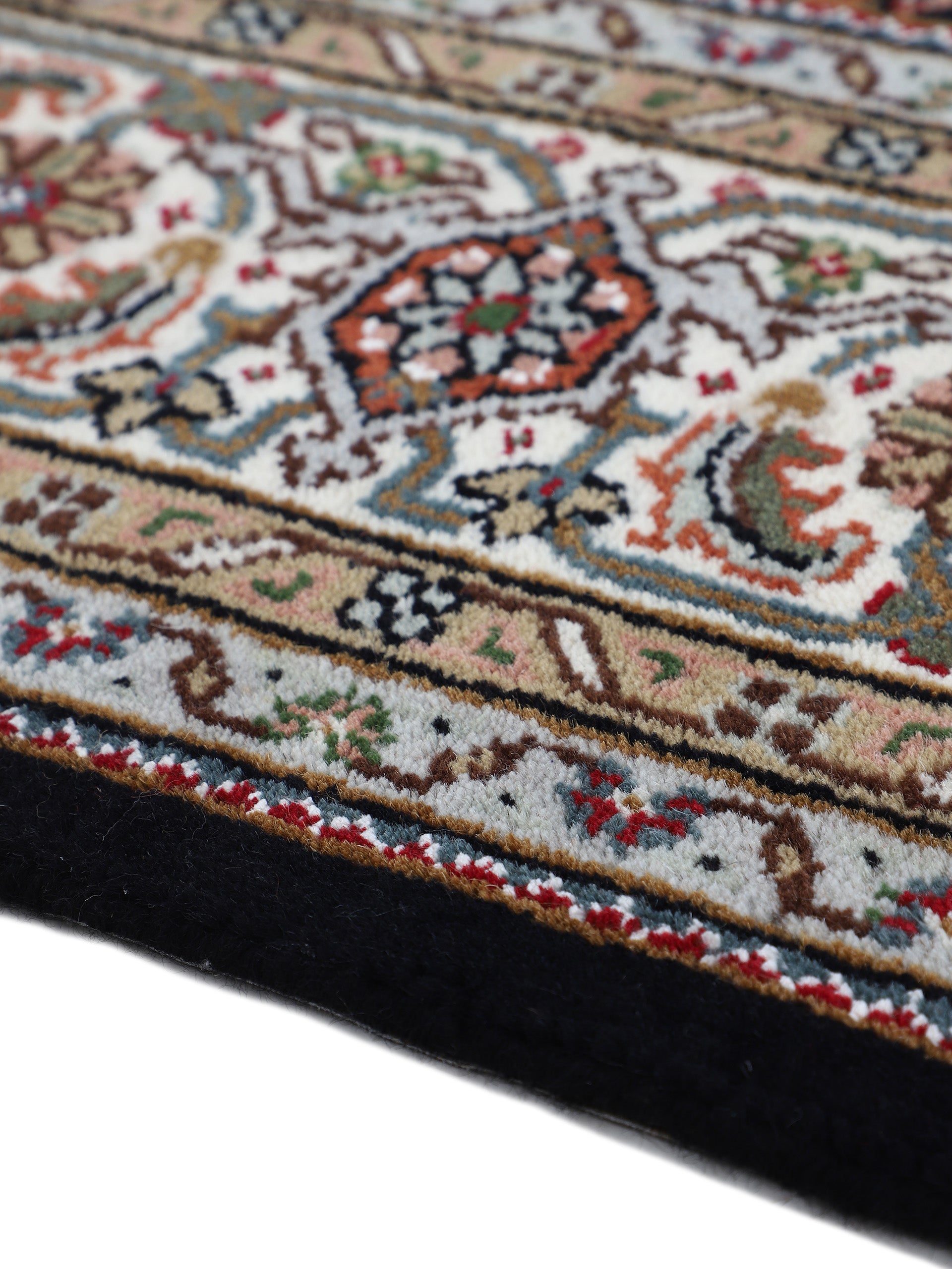 Tabriz Mahi Läufer Teppich